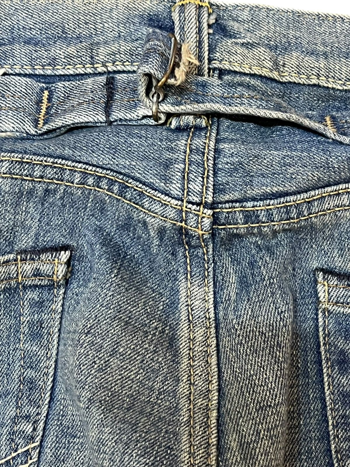 Edwin Vintage Edwin 505zx Selvedge Buckle Belt Distressed Denim Size US 31 - 10 Thumbnail