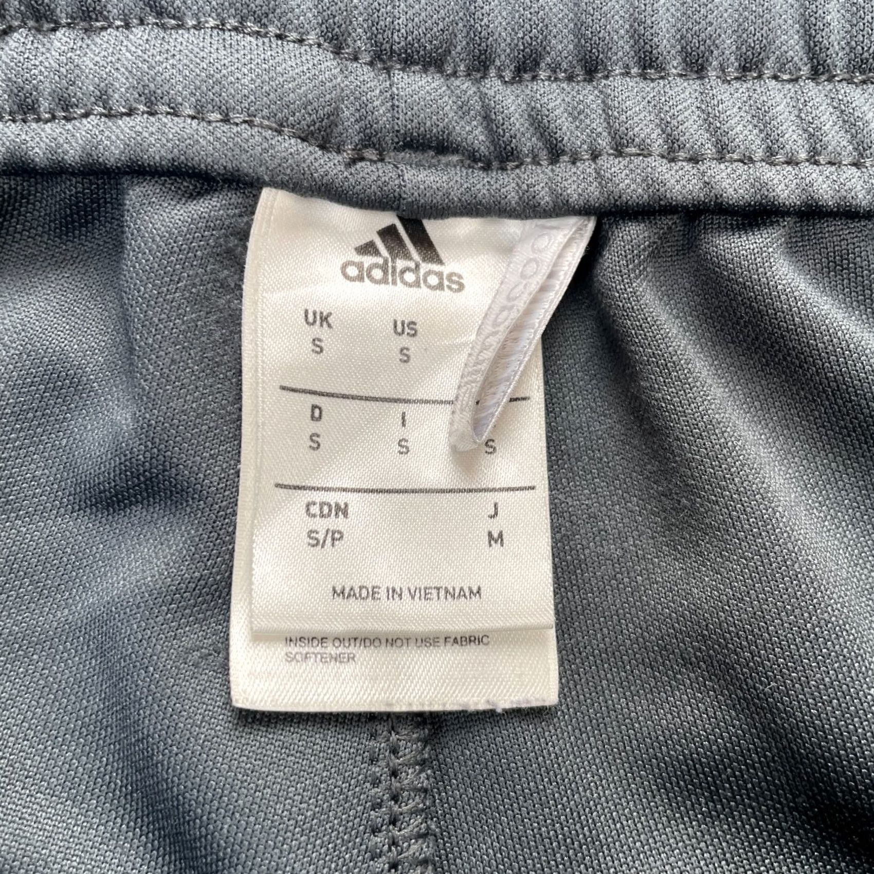 Adidas Adidas Pants Mens Small Gray Climacool Striped Skinny Leg Ankle Zip Drawstring Track Pants Mens Screener Size US 26 / EU 42 - 5 Thumbnail