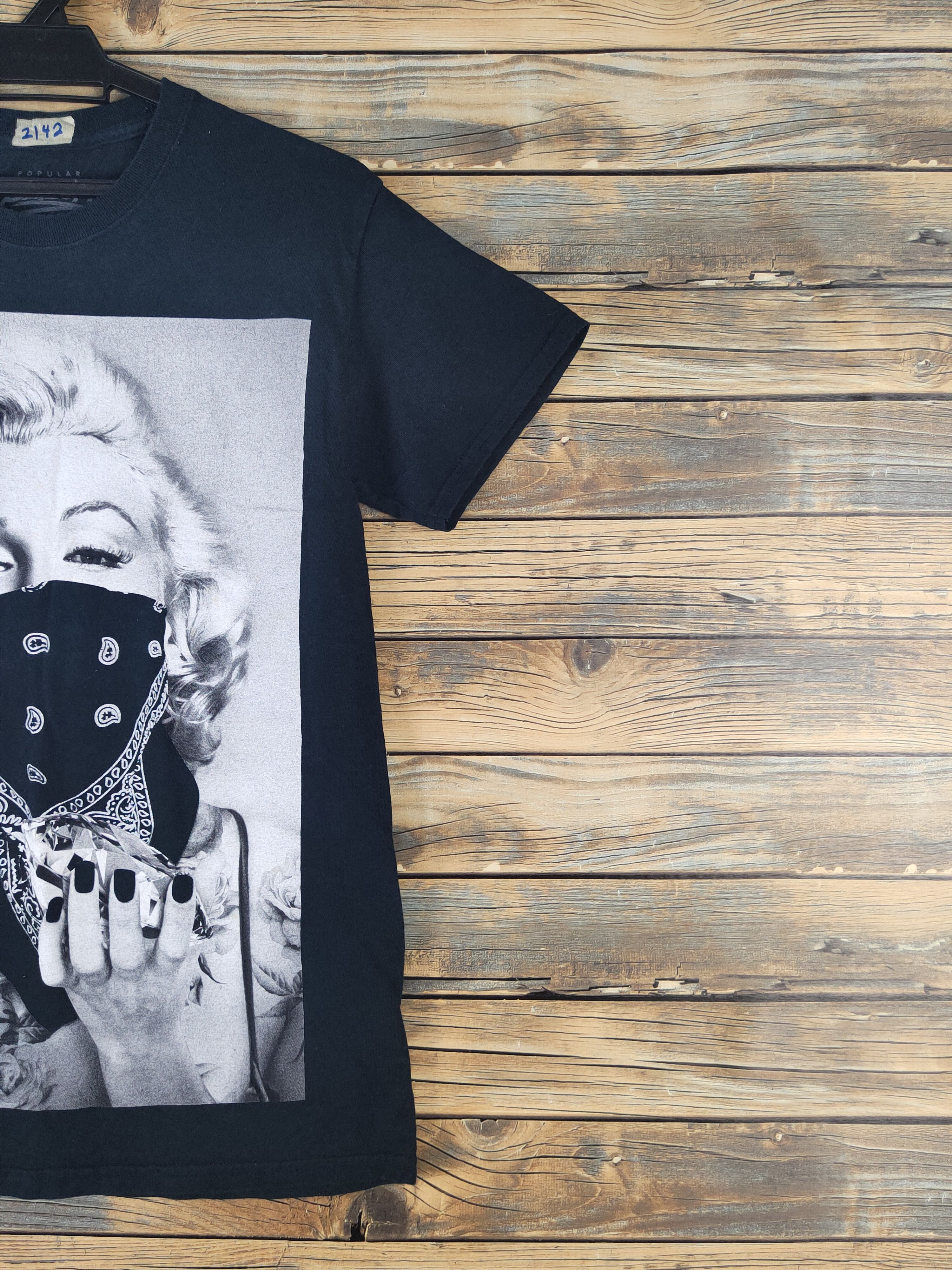 Band Tees DL Popular Poison Navy Short Sleeve T-shirt #2142 Size US S / EU 44-46 / 1 - 6 Thumbnail