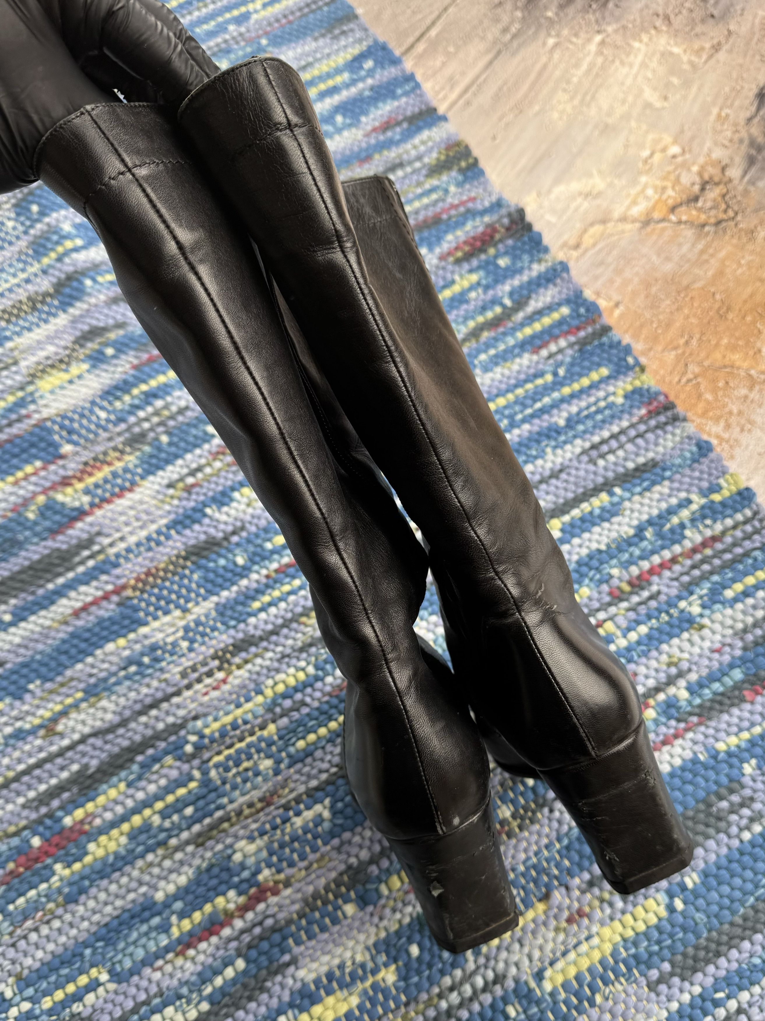 Vintage Vintage Leather Futuristic Boots A722D4(209) Size US 8 / IT 38 - 13 Thumbnail