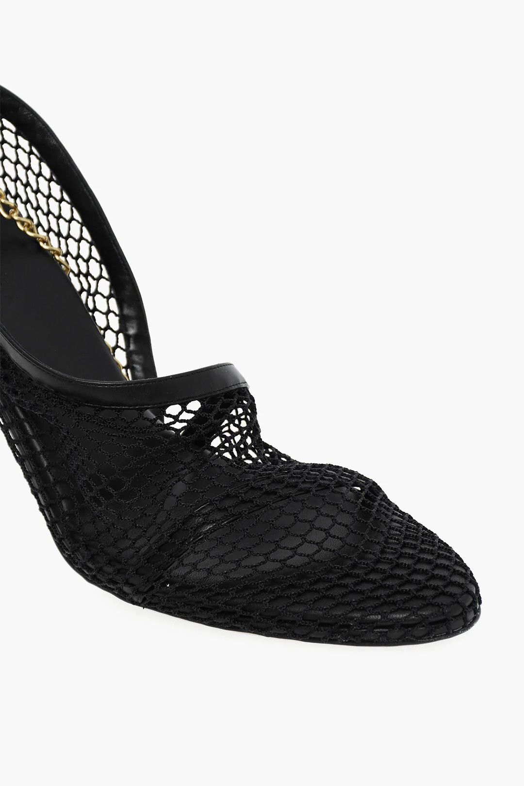 Bottega Veneta og1mm0426 Mesh Sandals in Black & Gold Size US 5 / IT 35 - 4 Thumbnail