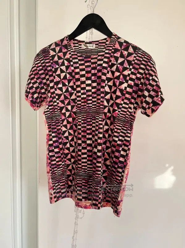 Comme des Garcons COMME des GARÇONS Pink Geometric Print Women's T-Shirt . Size M / US 6-8 / IT 42-44 - 6 Thumbnail