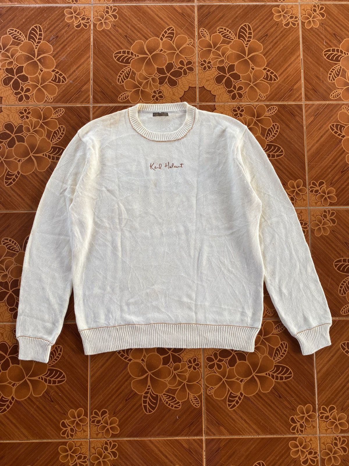 Karl Helmut Vintage karl Helmut Patchwork Sweatshirt Size US M / EU 48-50 / 2 - 1 Thumbnail