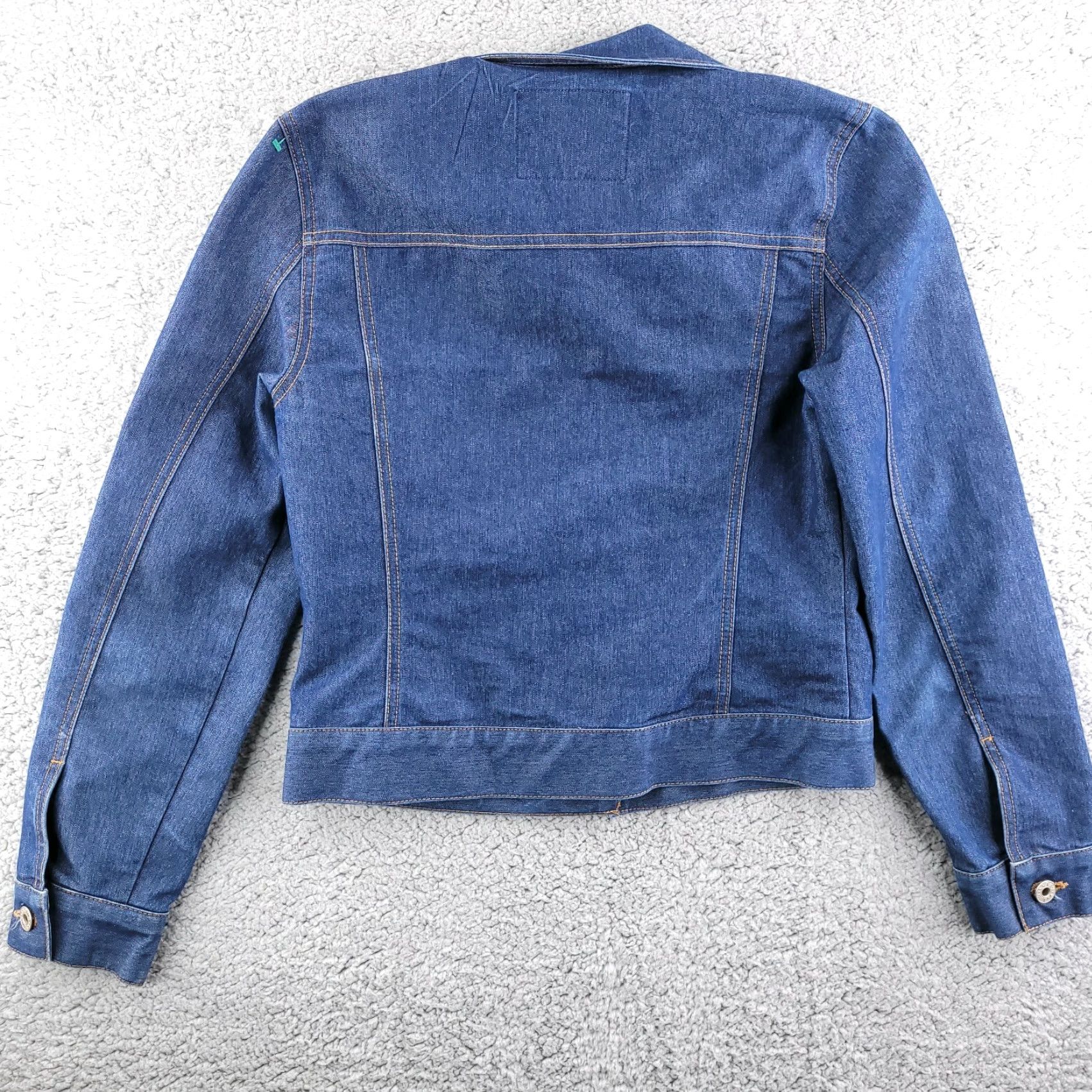 Guess VINTAGE GUESS Jacket Women Small Blue Denim Jean Jacket Button Rhinestone Made in USA Women Denim Jacket Rhinestone USA 90s Size 28" / US 6 / IT 42 - 6 Thumbnail