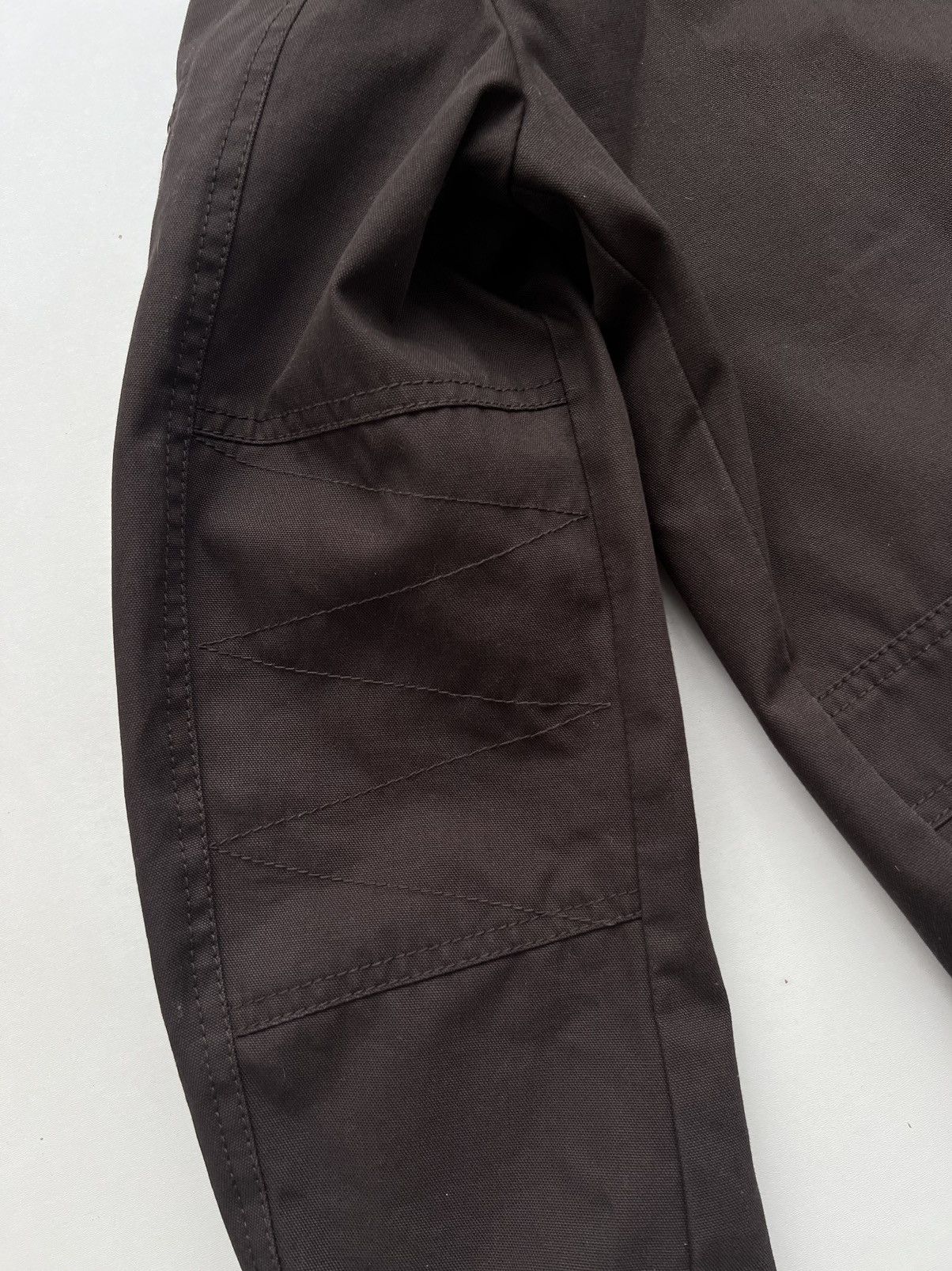 Bally Bally Canvas Leather Trimmed Brown Cargo Bomber Jacket Size US L / EU 52-54 / 3 - 13 Thumbnail