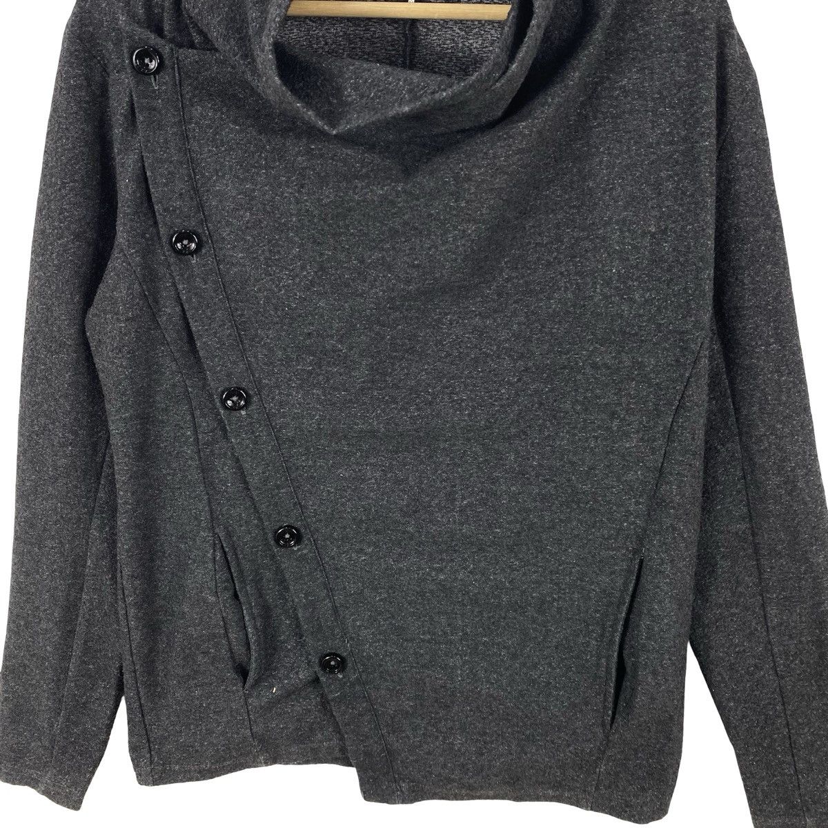 semanticdesign Vintage SEMANTIC DESIGN Asymmetrical Button Cowl Neck Size M / US 6-8 / IT 42-44 - 5 Thumbnail