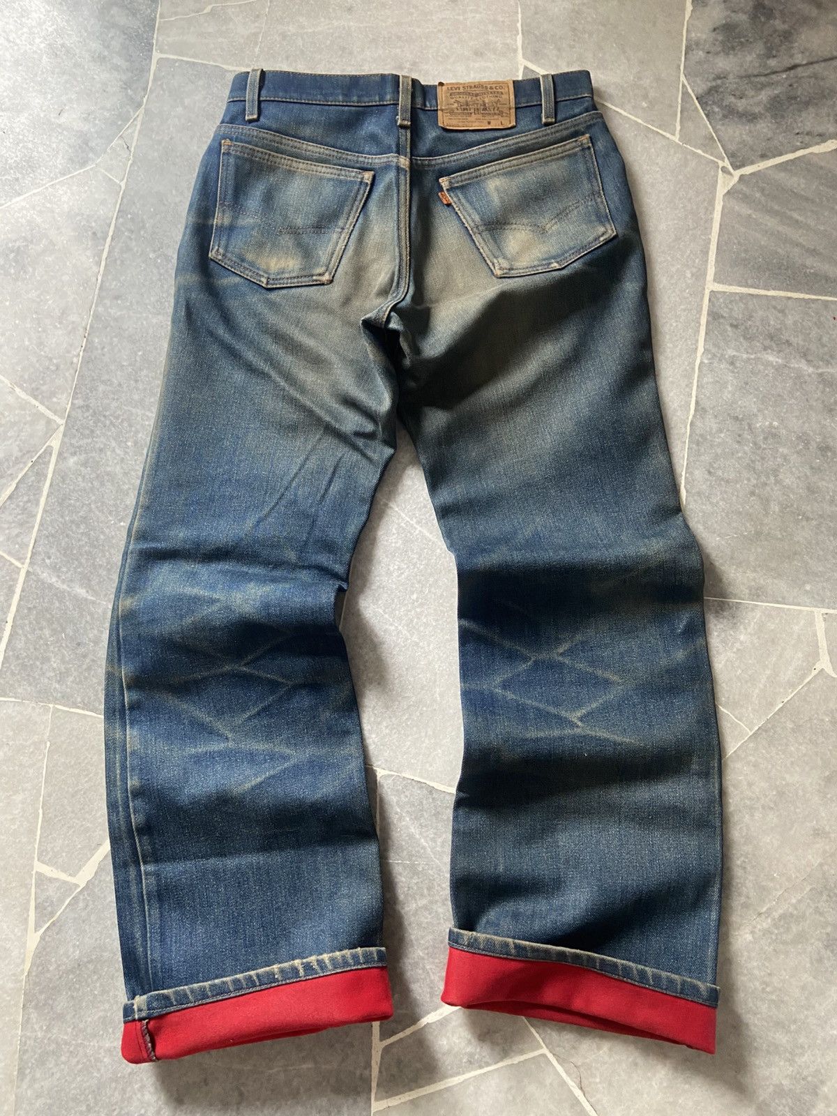 Levi's Vintage Levis 2517 Orange Tab Jeans Flannel Lined Insulated Size US 31 - 3 Thumbnail