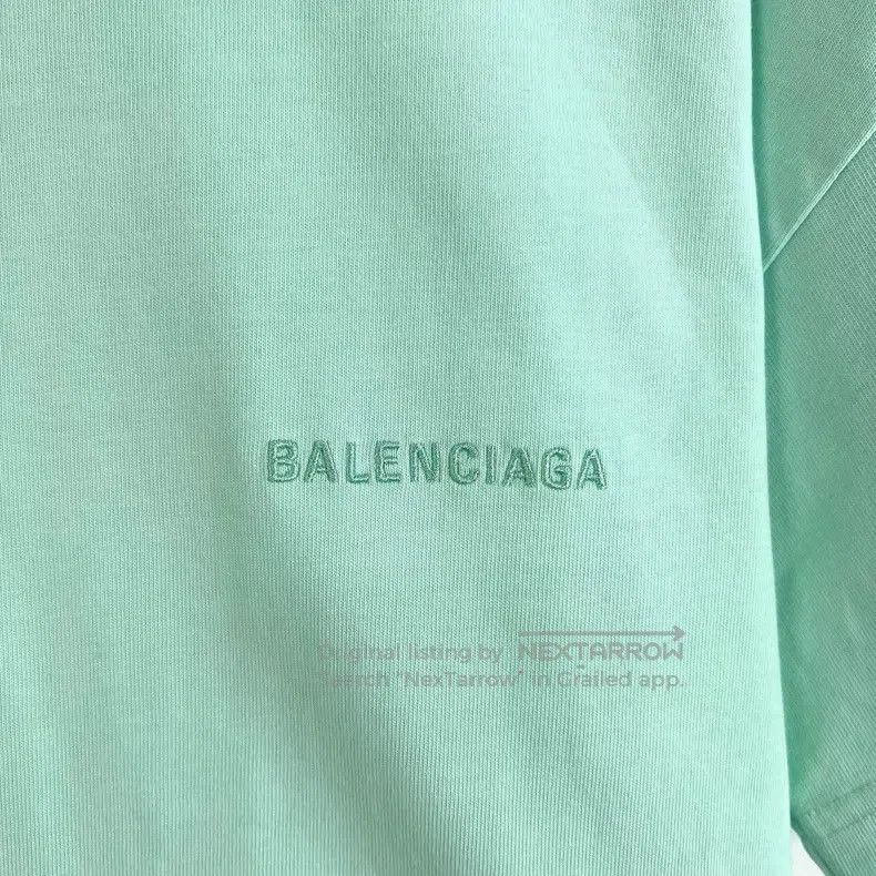 Balenciaga Balenciaga Mint Green Front and Back Embroidered Letter Ro Size US XS / EU 42 / 0 - 5 Thumbnail