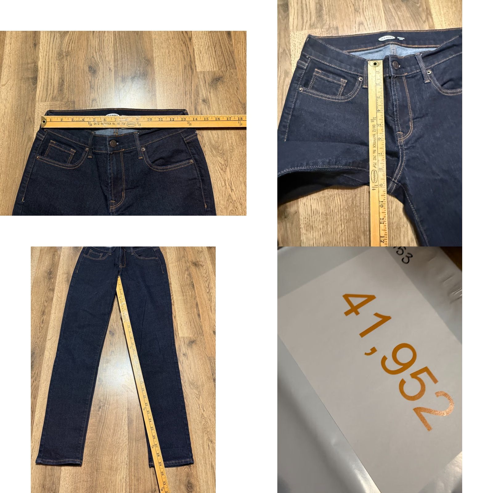 Old Navy Old Navy Jeans Women's 4 Blue Denim Dark Wash Mid Rise Skinny Regular Stretch 5-Pocket Original Size 27" / US 4 / IT 40 - 8 Thumbnail