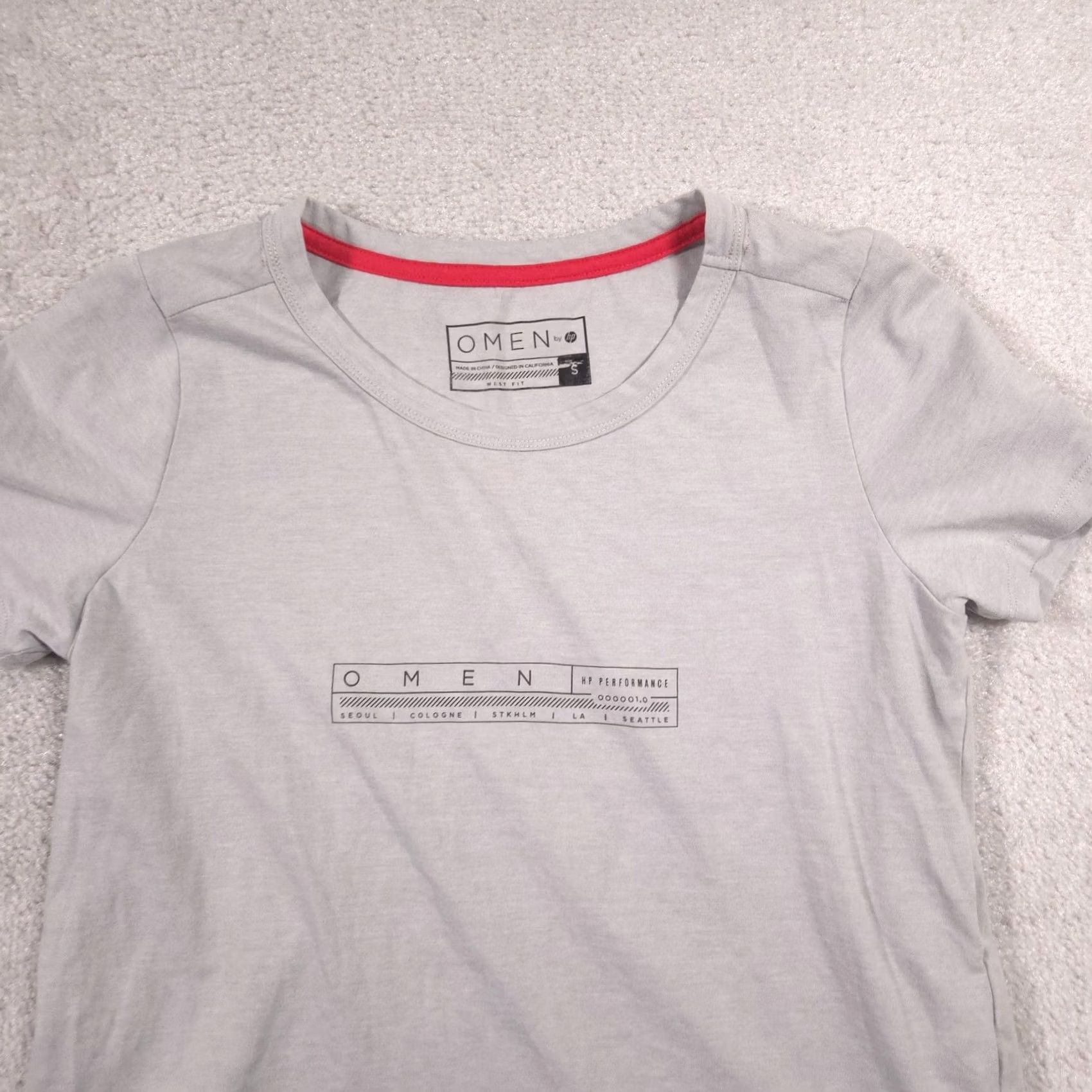 Vintage OMEN by HP Shirt Mens S Gray Gaming Graphic Tee Crewneck Short Sleeve Size US S / EU 44-46 / 1 - 3 Thumbnail
