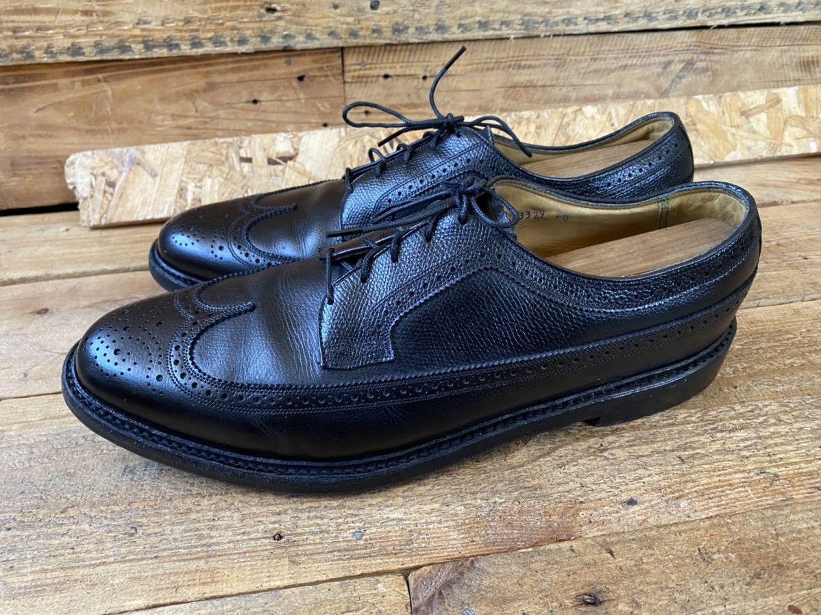 Florsheim × Vintage Vintage pebble grain wingtip oxford leather shoes 12C Size US 12 / EU 45 - 6 Thumbnail