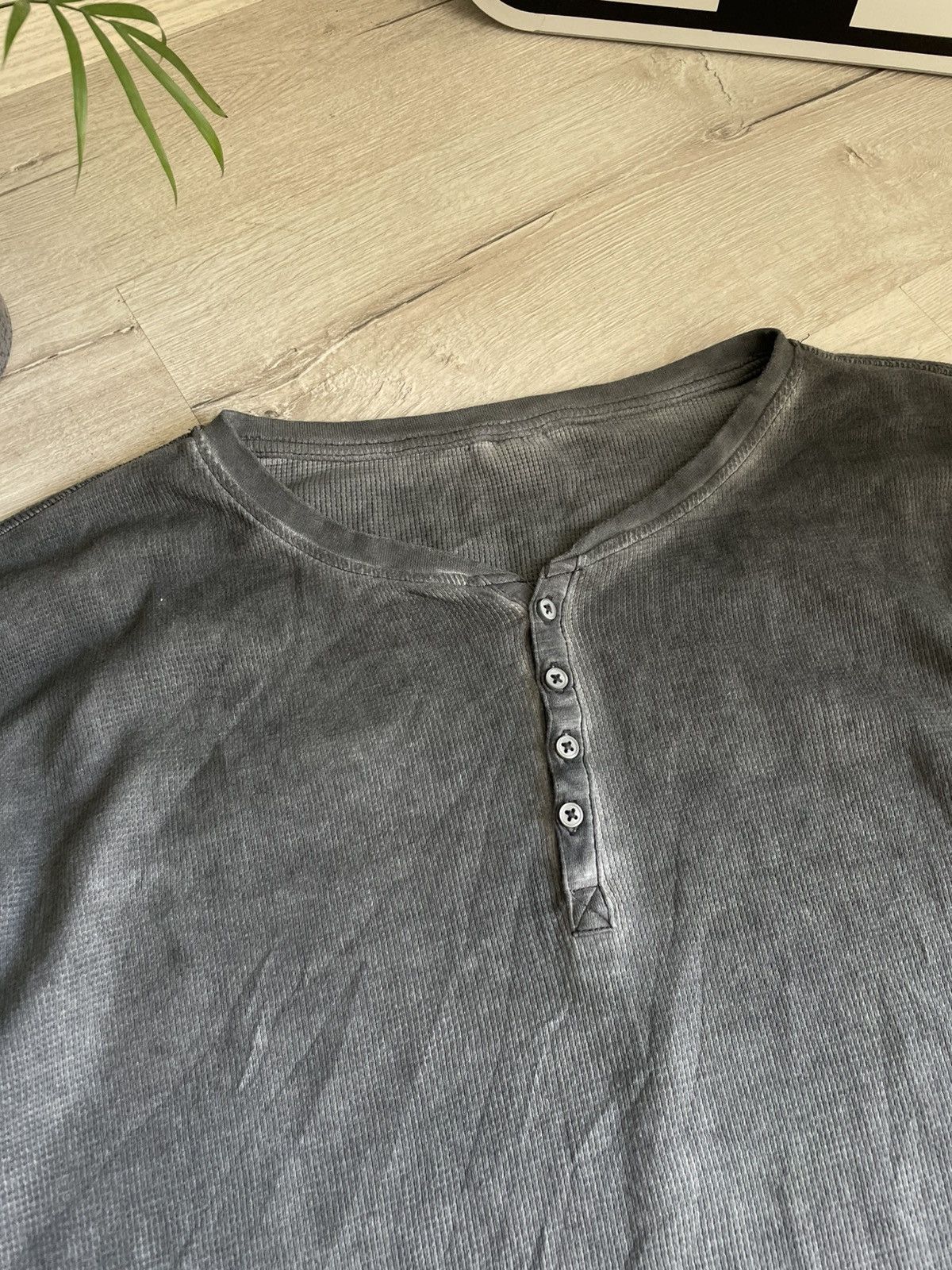 20471120 × Japanese Brand Vintage Military Japan Faded Longsleeve Polo Avant Garde Y2k Size US L / EU 52-54 / 3 - 4 Thumbnail