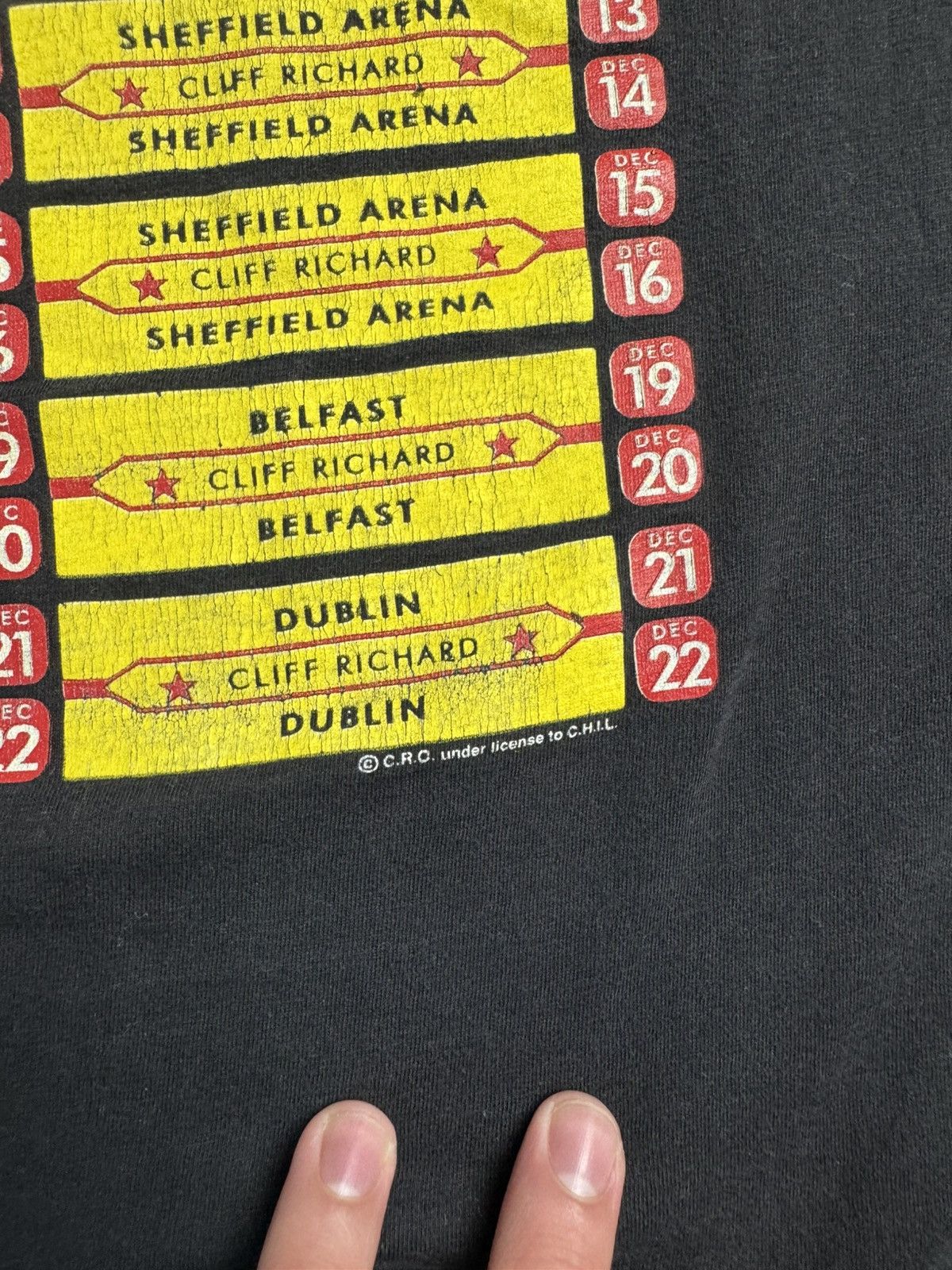 Band Tees Cliff Richard Tour 1994 vintage t shirt 90s Size US XL / EU 56 / 4 - 9 Thumbnail