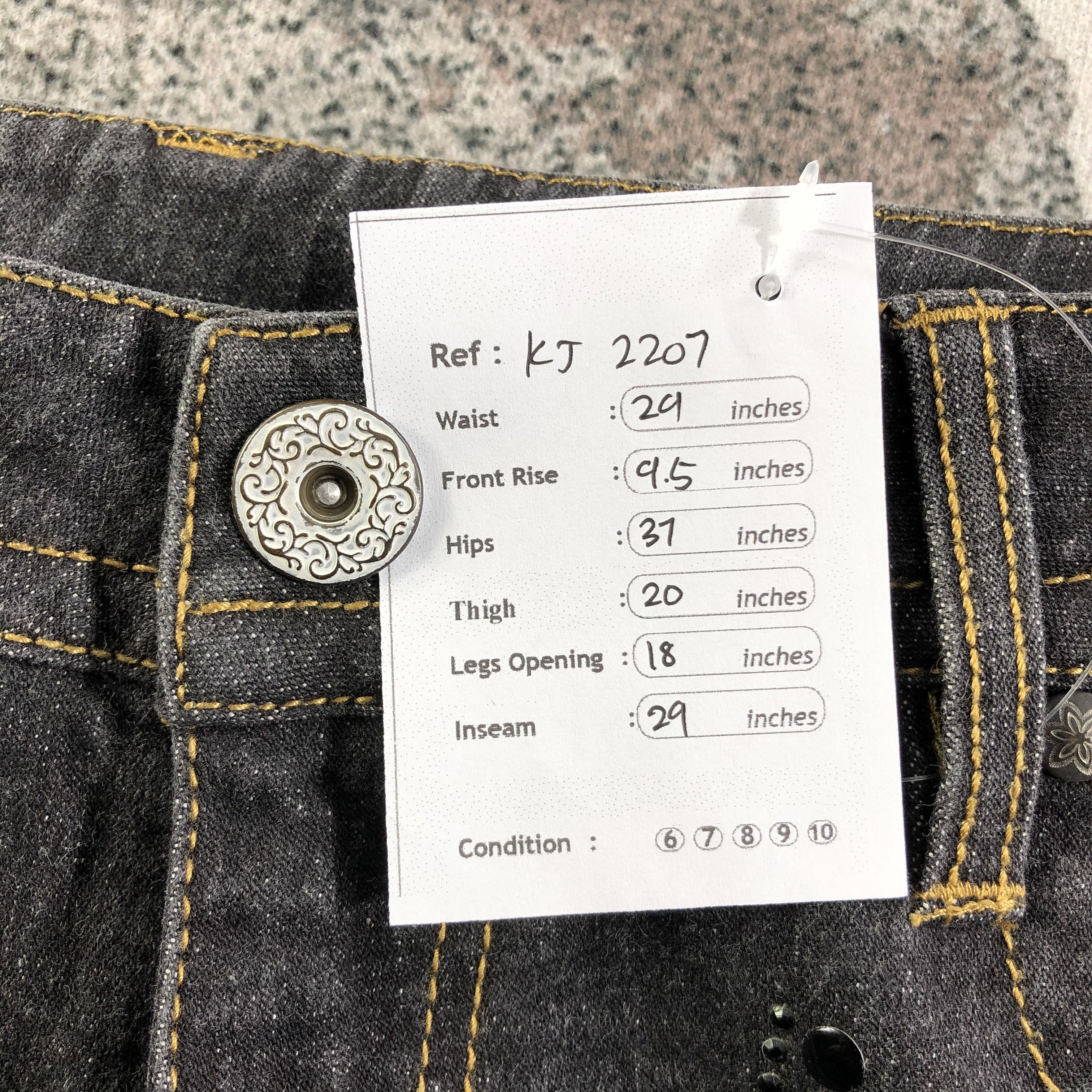 Japanese Brand Japanese Brand Jeans Flared Denim KJ2207 Size US 29 - 9 Thumbnail