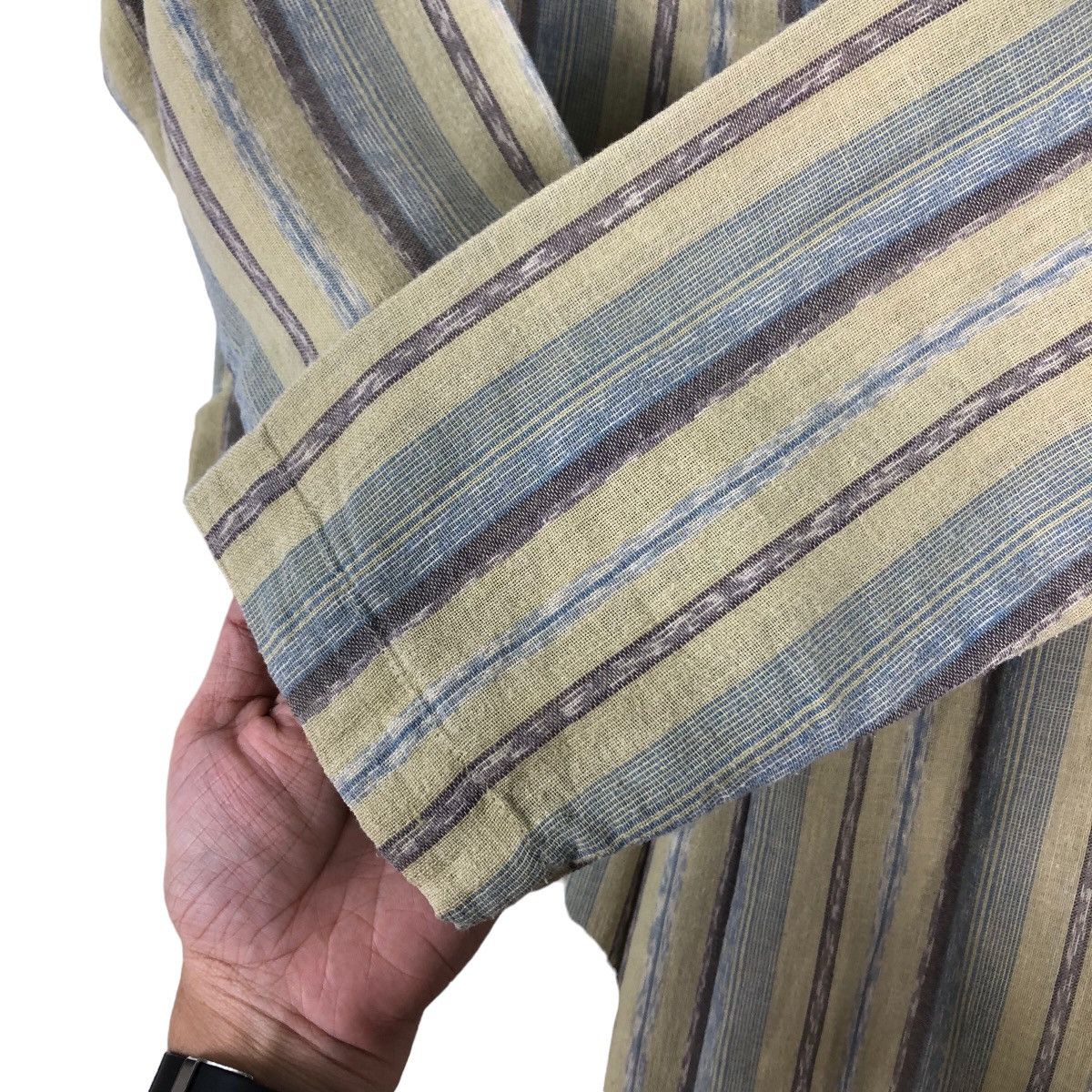 Issey Miyake 🔥Rare 70’s Vintage Issey Miyake Stripe Midi Dress Size M / US 6-8 / IT 42-44 - 12 Thumbnail