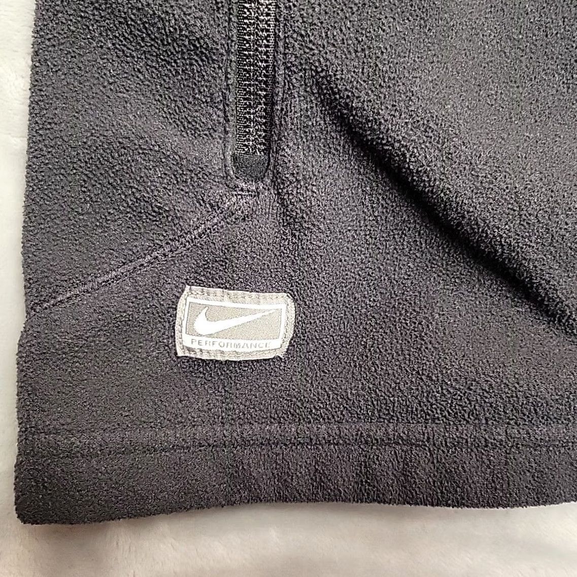Nike VINTAGE Nike Performance Fleece Jacket Mens XL Black Full Zip Embroidered Swoosh Retro Size US XL / EU 56 / 4 - 3 Thumbnail