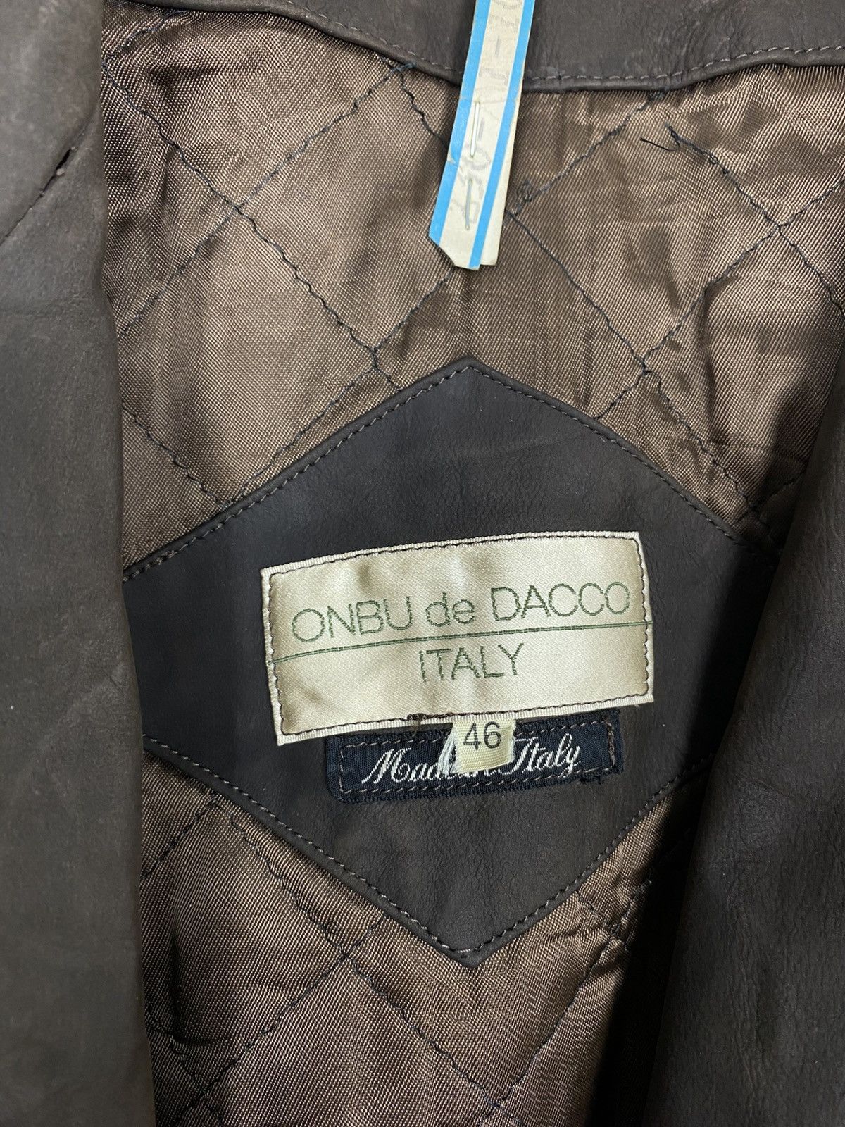 Vintage Rare‼️ Vintage Onbu de Dacco Vera Pelle Viscosa Coat Italy Size US M / EU 48-50 / 2 - 6 Thumbnail