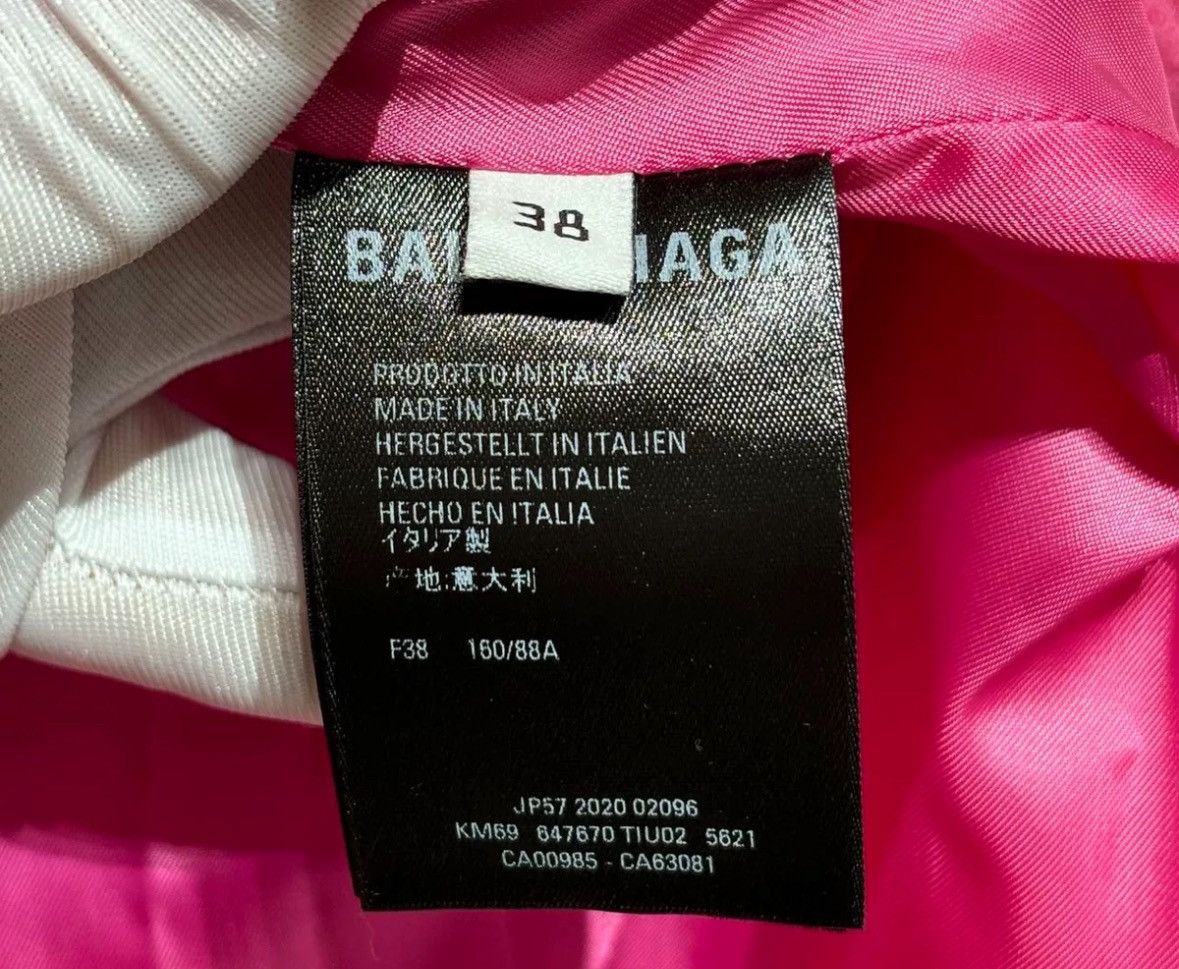 Balenciaga Balenciaga 2021 Spring/Summer Pink Logo Wool Blended Coat Size US M / EU 48-50 / 2 - 6 Thumbnail