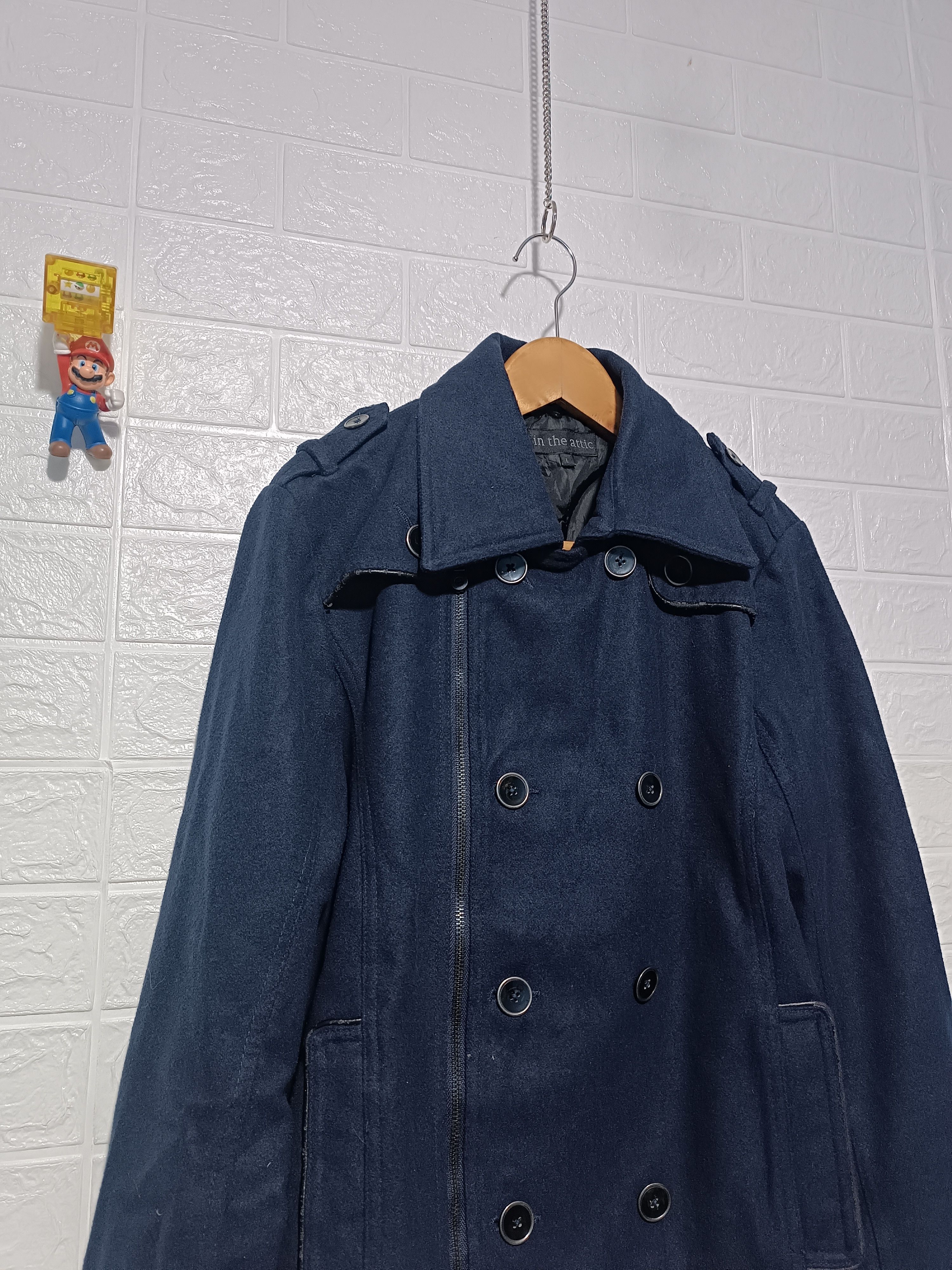 In The Attic In The Attic Double Breasted Wool Peacoat Jacket Blue Navy Size US M / EU 48-50 / 2 - 3 Thumbnail