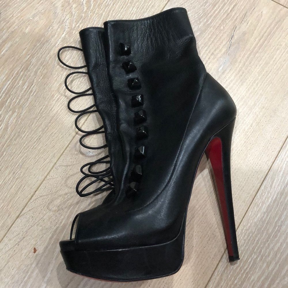 Christian Louboutin Christian Louboutin Alta Bouton 150 Napa/Pyramid Size US 7 / IT 37 - 5 Thumbnail