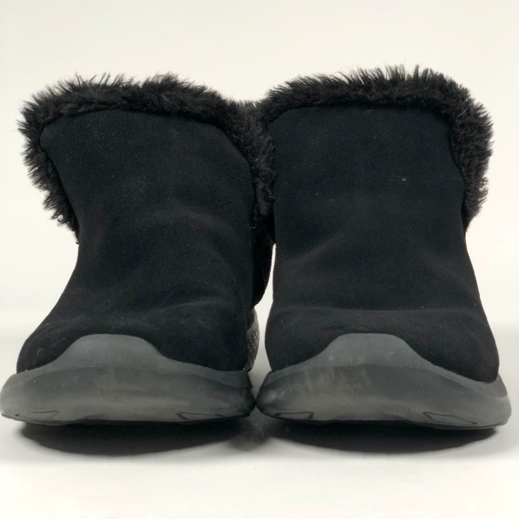SKECHERS Skechers On The Go Womens Shoes Bootie Ankle Slipper Black Suede Faux Fur Lined 7.5 US / 38 EU Cool Bohemian Outdoor Comfort Slippers Boots Size US 8 / IT 38 - 3 Thumbnail
