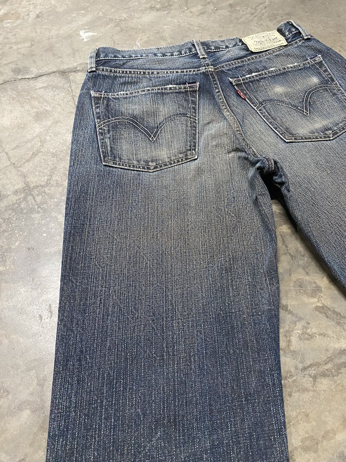 Levi's × Vintage Baggy Jeans Vintage Levis 502 Distressed Rusty Denim Size US 31 - 13 Thumbnail