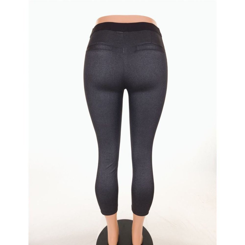 Zadig & Voltaire ZADIG & VOLTAIRE 34 US XS Pharly Shiny Leggings in Black Si Size 24" / US 00 / IT 34 - 7 Thumbnail