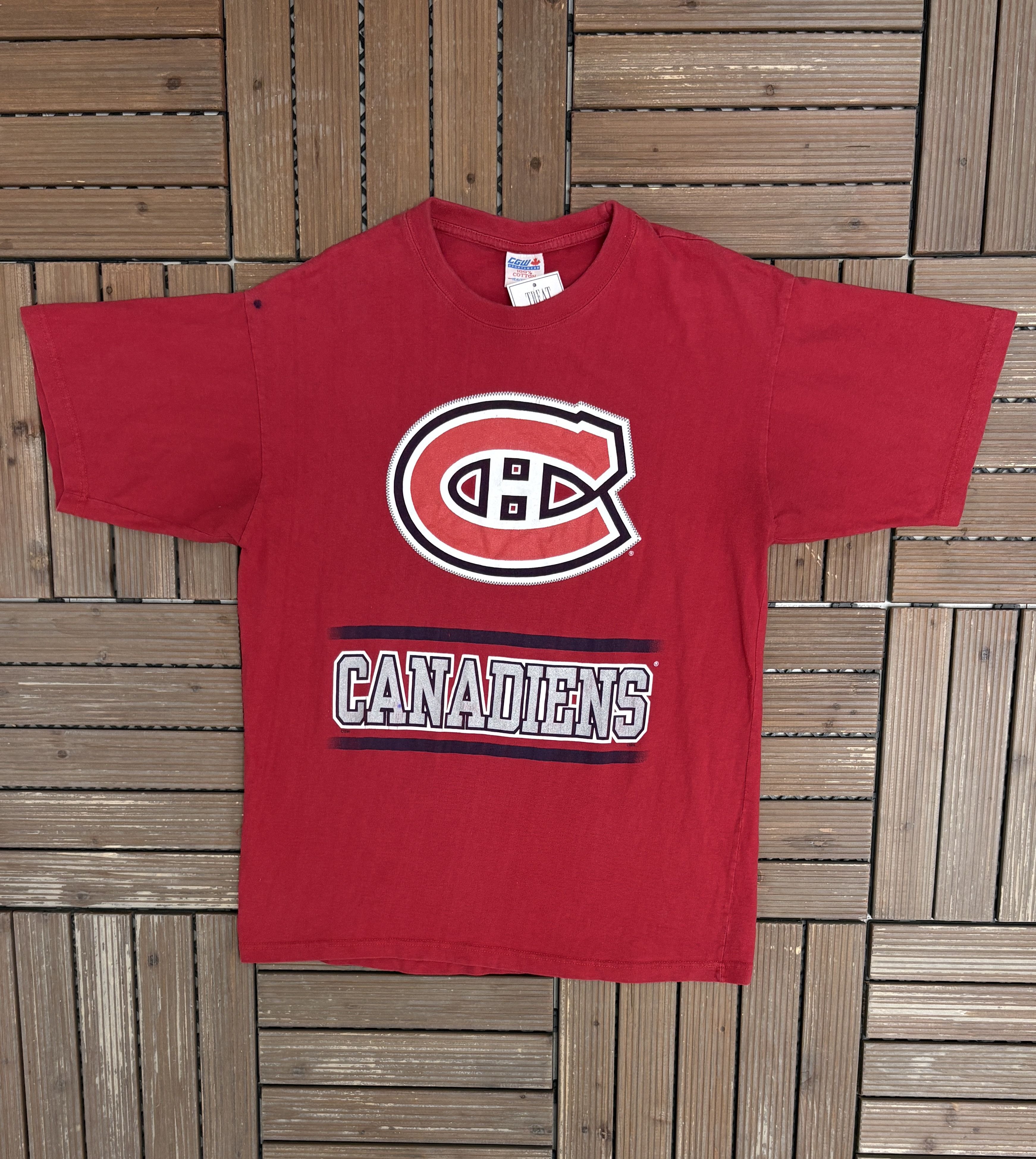 Vintage Montreal Canadiens Vintage Red T-Shirt Tee Size US M / EU 48-50 / 2 - 1 Thumbnail