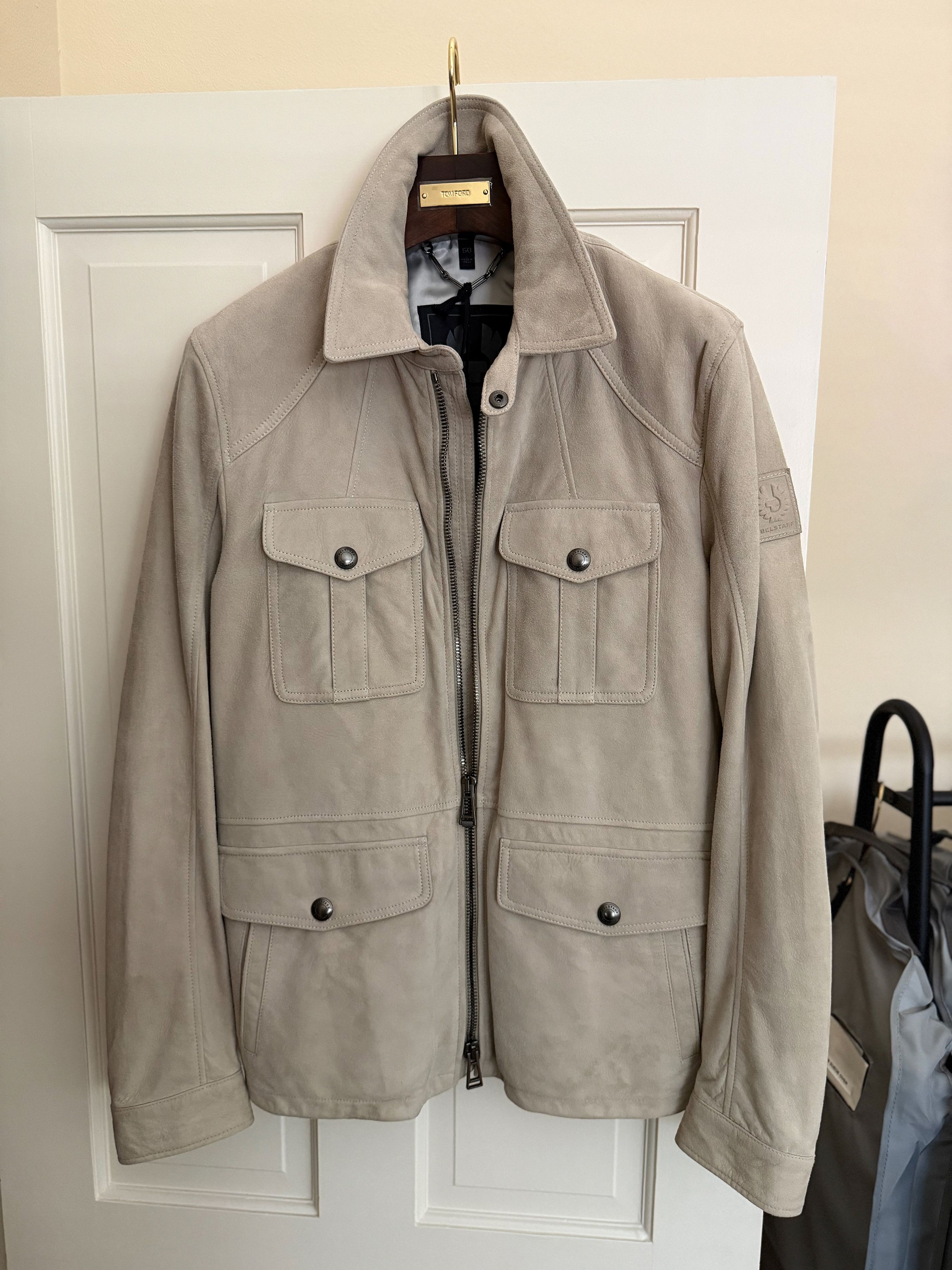 Belstaff Coveted, Badass New $2,500 BELSTAFF Beige Suede Field Jacket Size US M / EU 48-50 / 2 - 3 Thumbnail