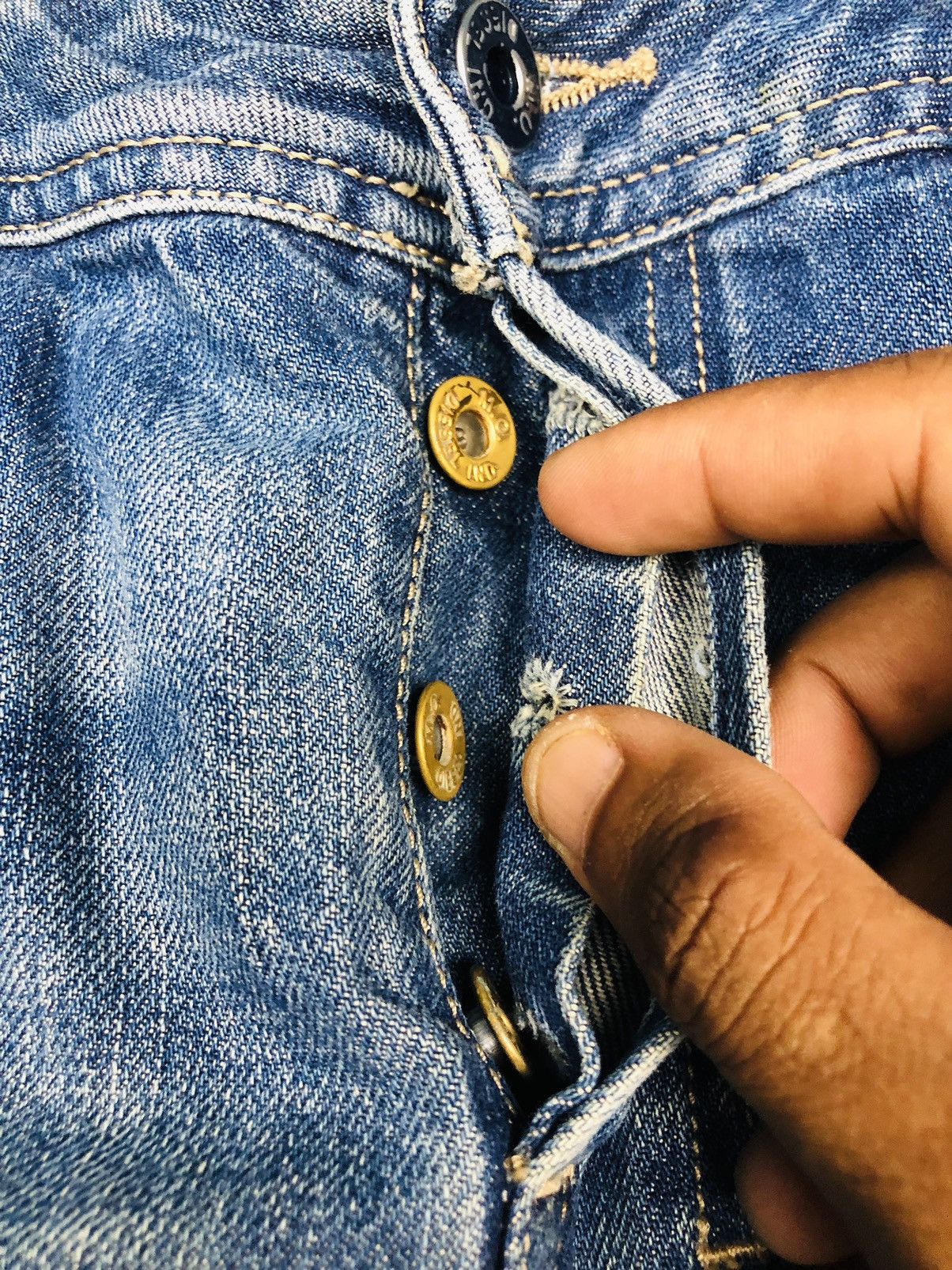 Diesel Diesel Industry Distress Jeans (33) Size US 31 - 8 Thumbnail