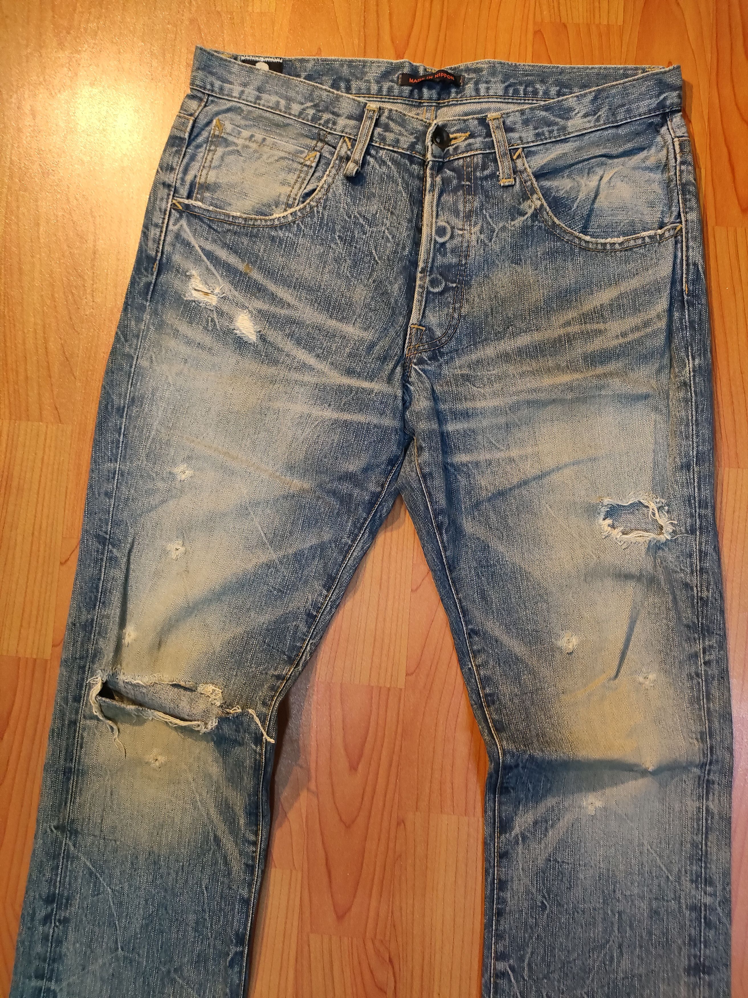 Blue Blue Japan × If Six Was Nine Distressed Blueway Japanese Brand Jeans Size US 32 / EU 48 - 7 Thumbnail