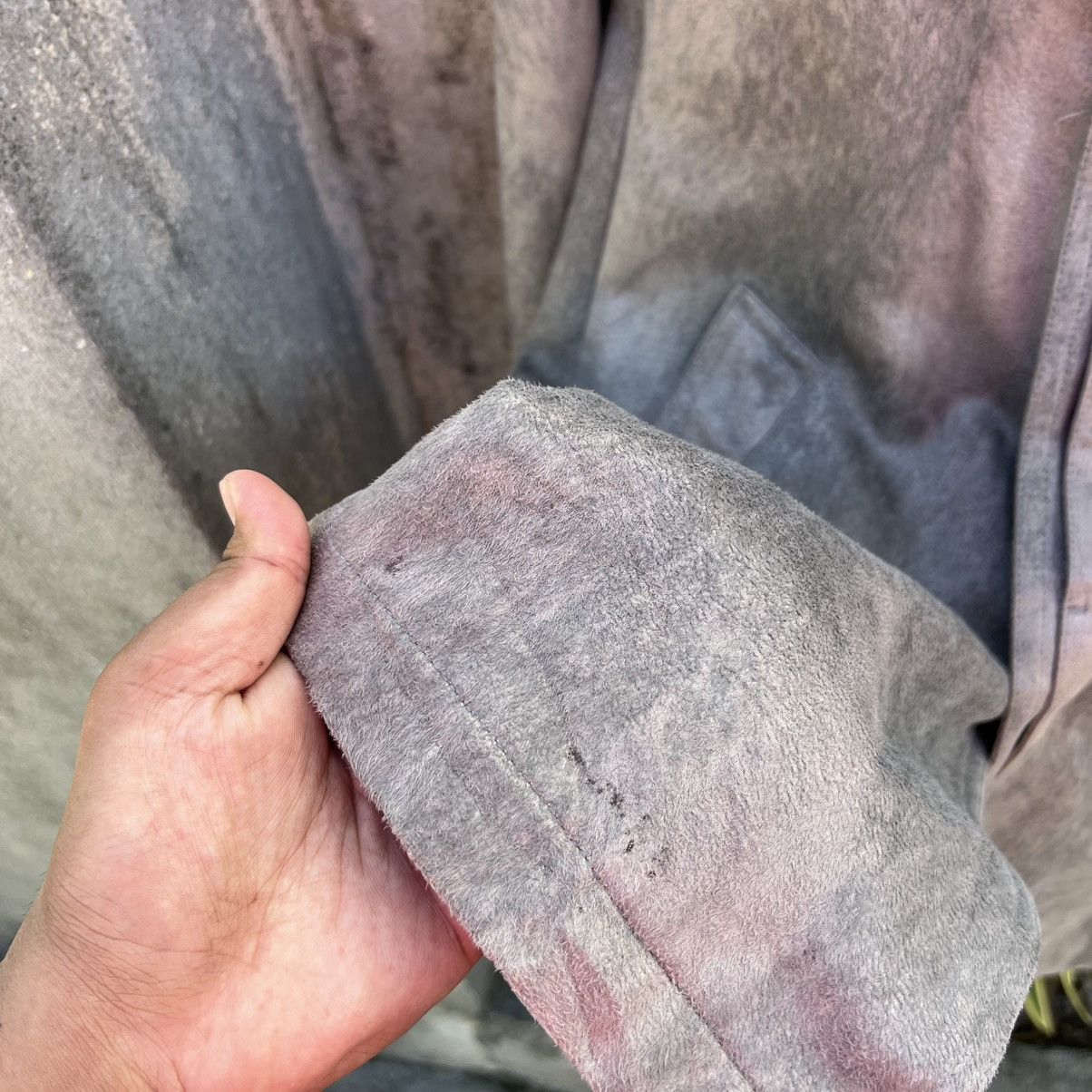 Tornado Mart “TORNADO MART” WASHED GREY CAR COAT JACKET Size US L / EU 52-54 / 3 - 7 Thumbnail
