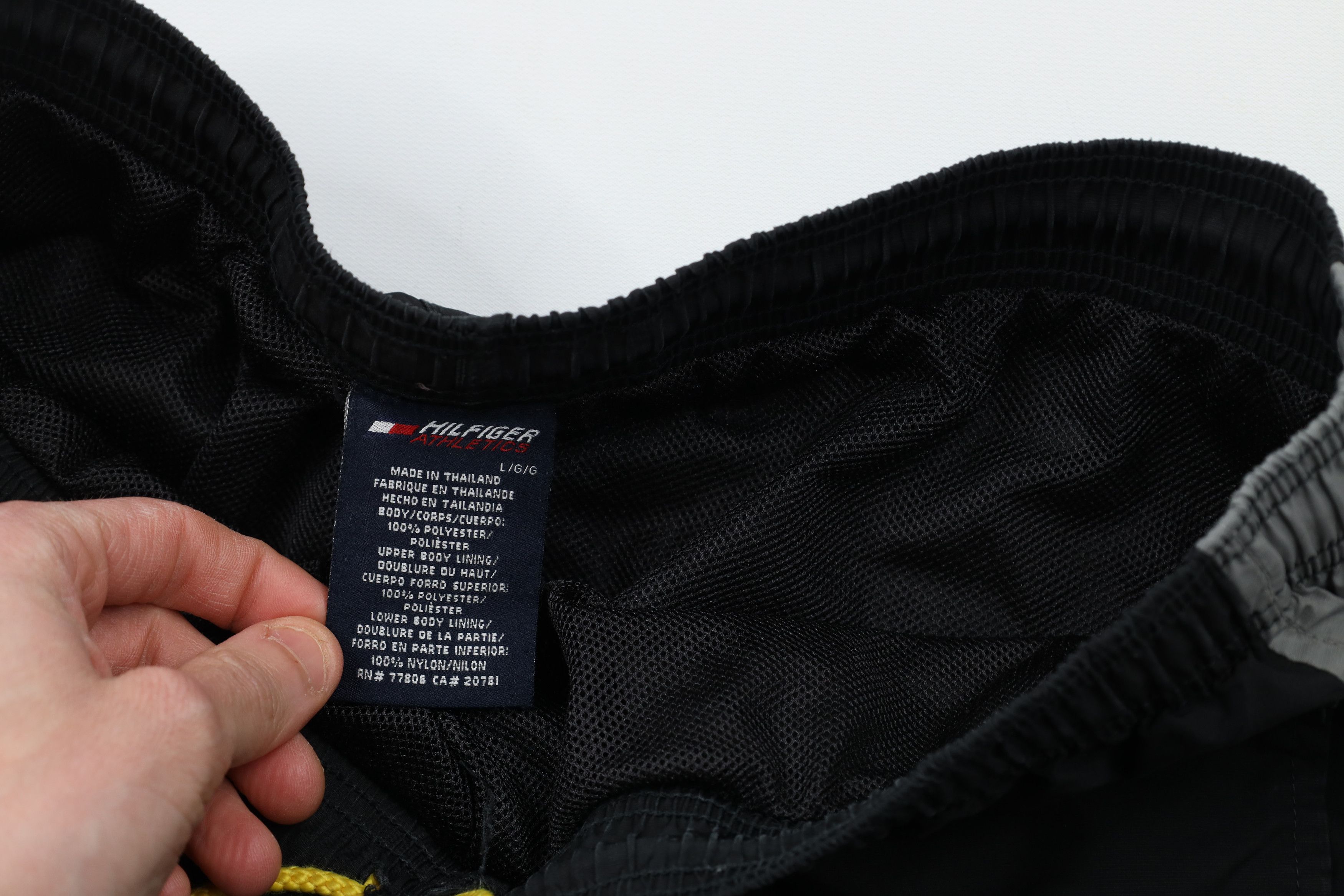 Tommy Hilfiger × Vintage Vintage 90s Tommy Hilfiger Out Lined Wide Leg Pants Black Size US 36 / EU 52 - 10 Thumbnail