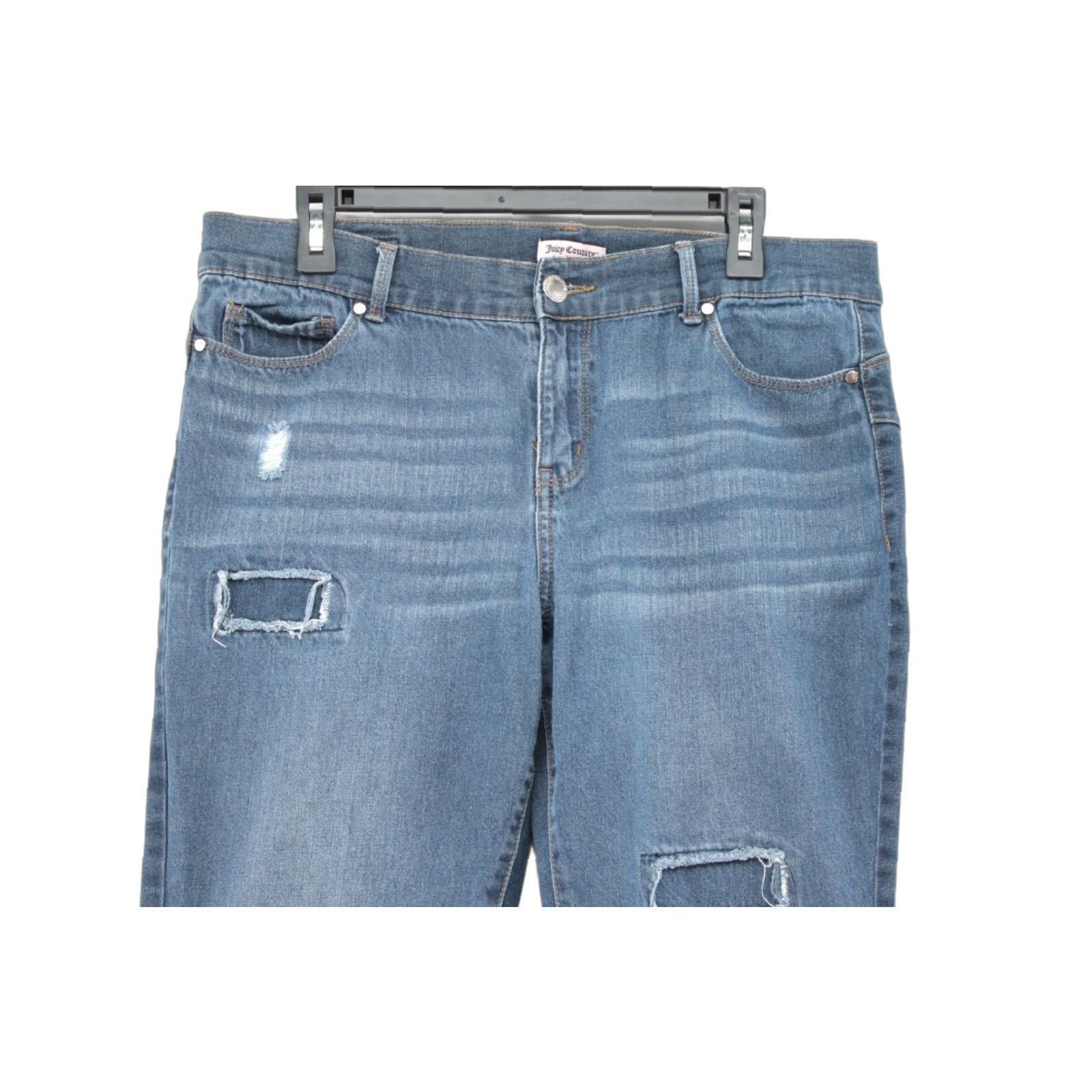 Juicy Couture Juicy Couture Jeans Women's 14 Blue Distressed Casual Street Wear Party Office Size 36" / US 14 / IT 50 - 1 Thumbnail
