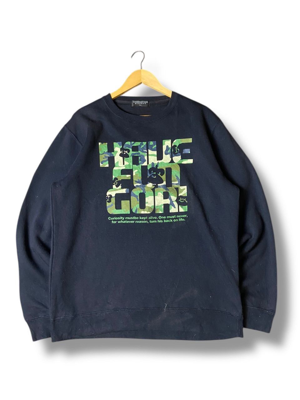 Japanese Brand × Vintage COMMONTAGE Brand Printed SpellOut Sweatshirt (130) Size US L / EU 52-54 / 3 - 1 Thumbnail