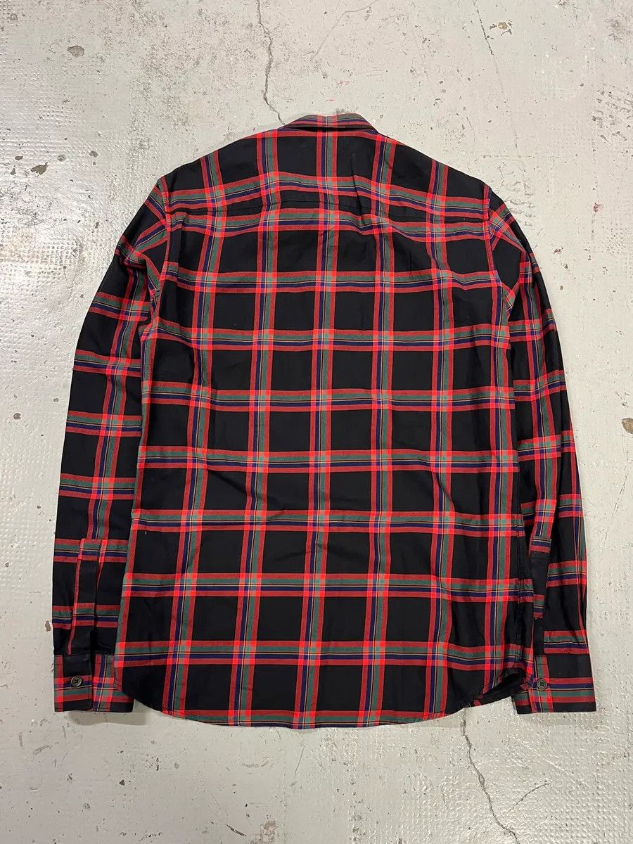 Givenchy SS2016 Givenchy Star Leather Patch Tartan Shirt by Riccardo Tisci Size US S / EU 44-46 / 1 - 7 Thumbnail