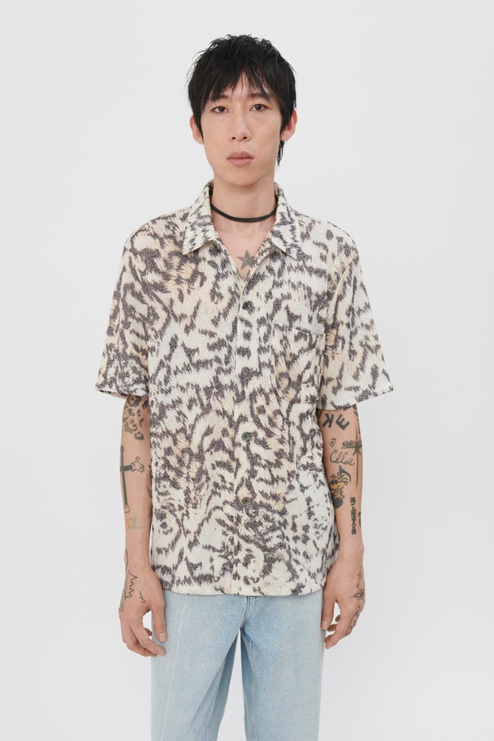 Our Legacy 50/L - Short Sleeve Box Shirt - Tiger Print | Grailed