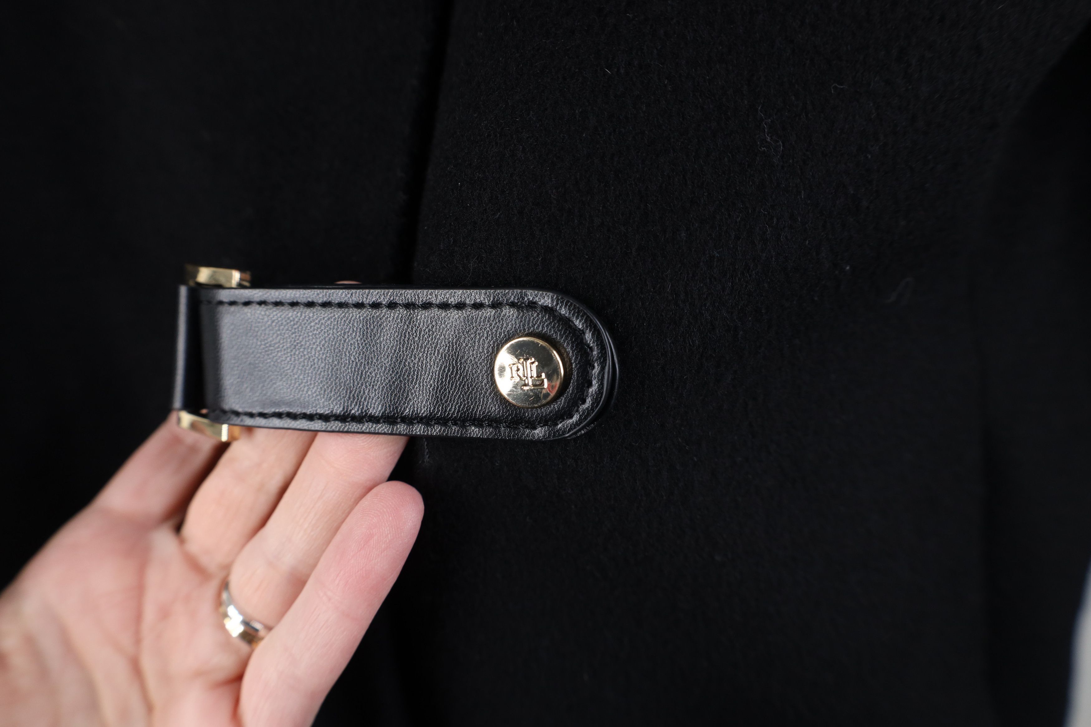 Ralph Lauren Vintage 90s Y2K Ralph Lauren Clasp Full Zip Jacket Black Size L / US 10 / IT 46 - 7 Thumbnail