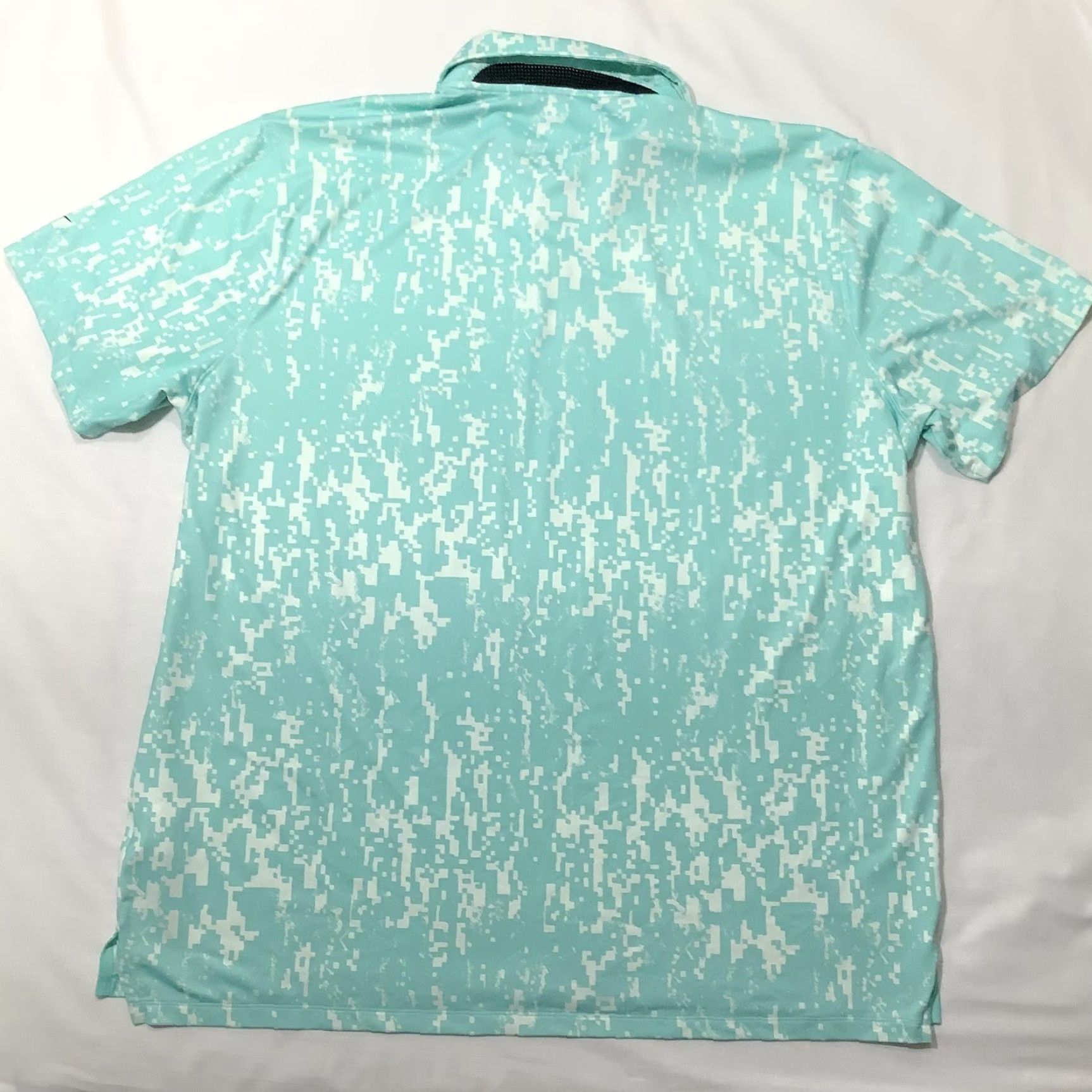 Nike Nike Dri-FIT Polo Shirt Mens 2XL Blue Digital Camo Golf Athletic Regular Fit Size US XXL / EU 58 / 5 - 7 Thumbnail