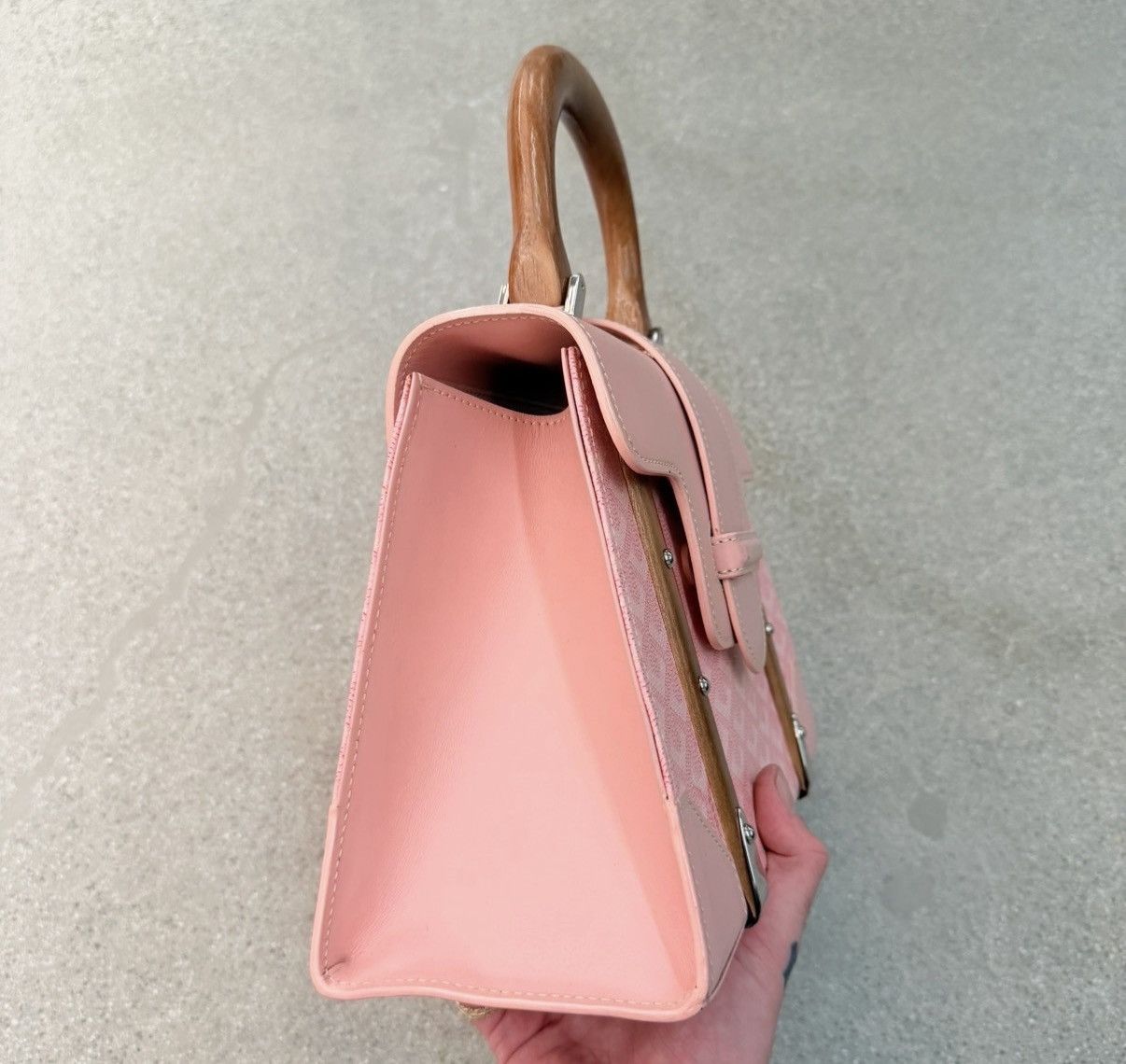 Goyard Goyard Pink Purse RARE 2008 PM Saigon Sakura Pearl Japan Size ONE SIZE - 6 Thumbnail