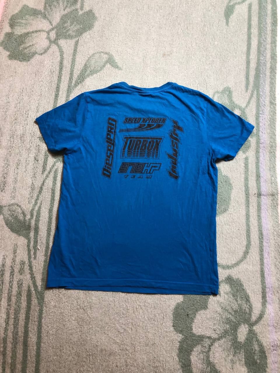 Diesel Vintage Diesel Blue Y2K Logo Short Sleeve T-Shirt Size L Size US L / EU 52-54 / 3 - 13 Thumbnail