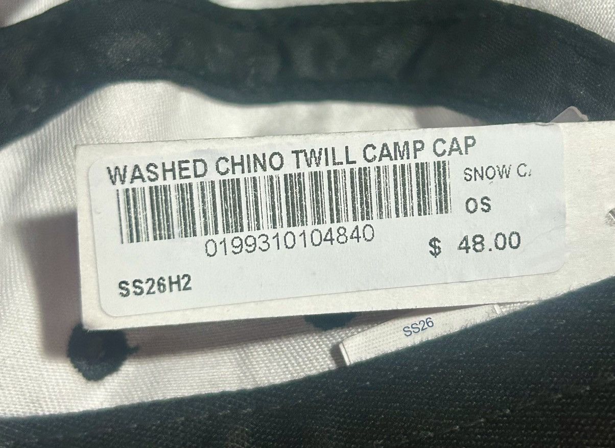 Supreme Supreme Washed Chino Twill Camp Cap (SS26) Snow Camo Size ONE SIZE - 11 Thumbnail