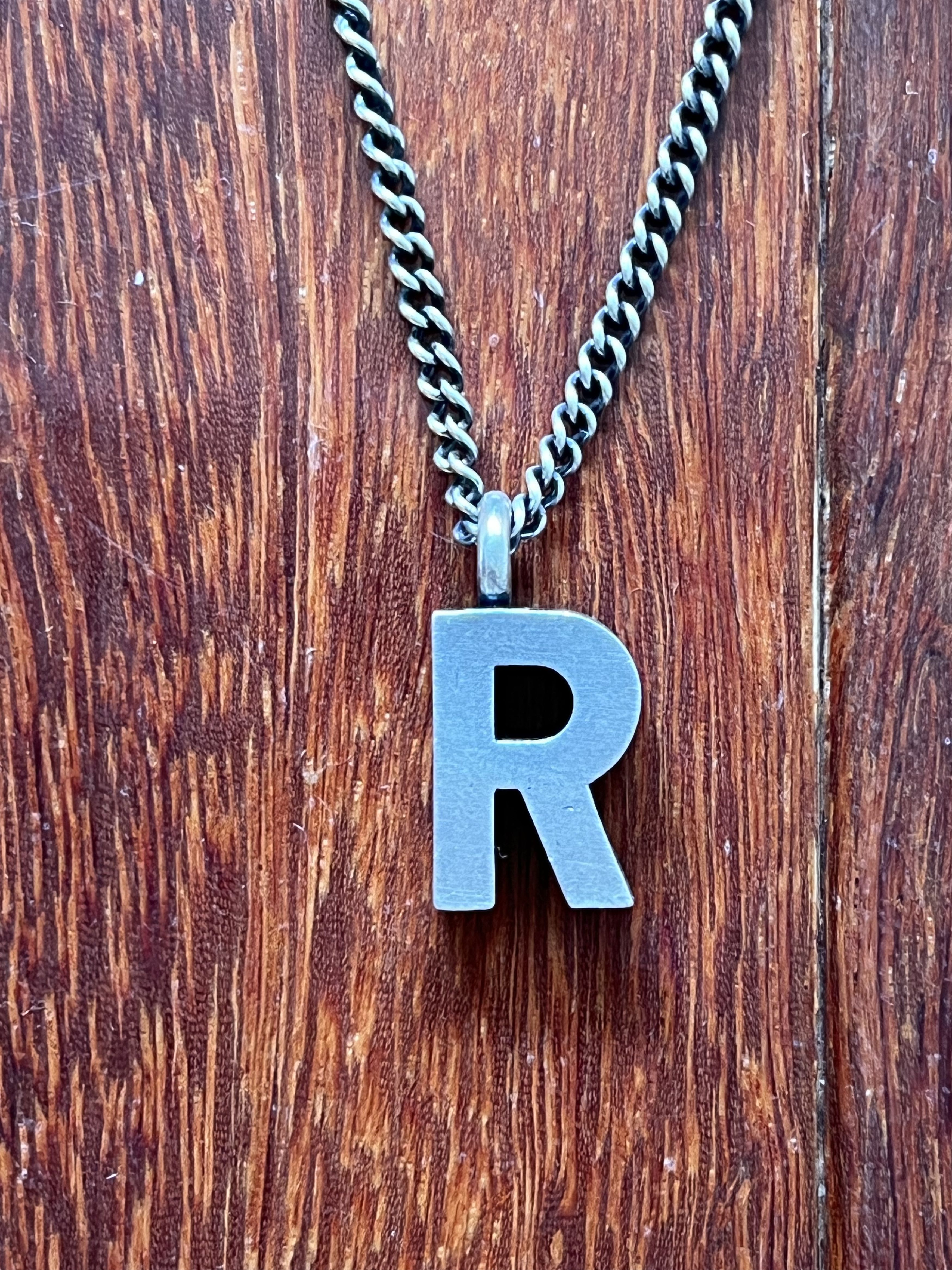 Raf Simons 💚 Raf Simons Redux Silver Necklace With R Pendant NEW Size ONE SIZE - 4 Thumbnail
