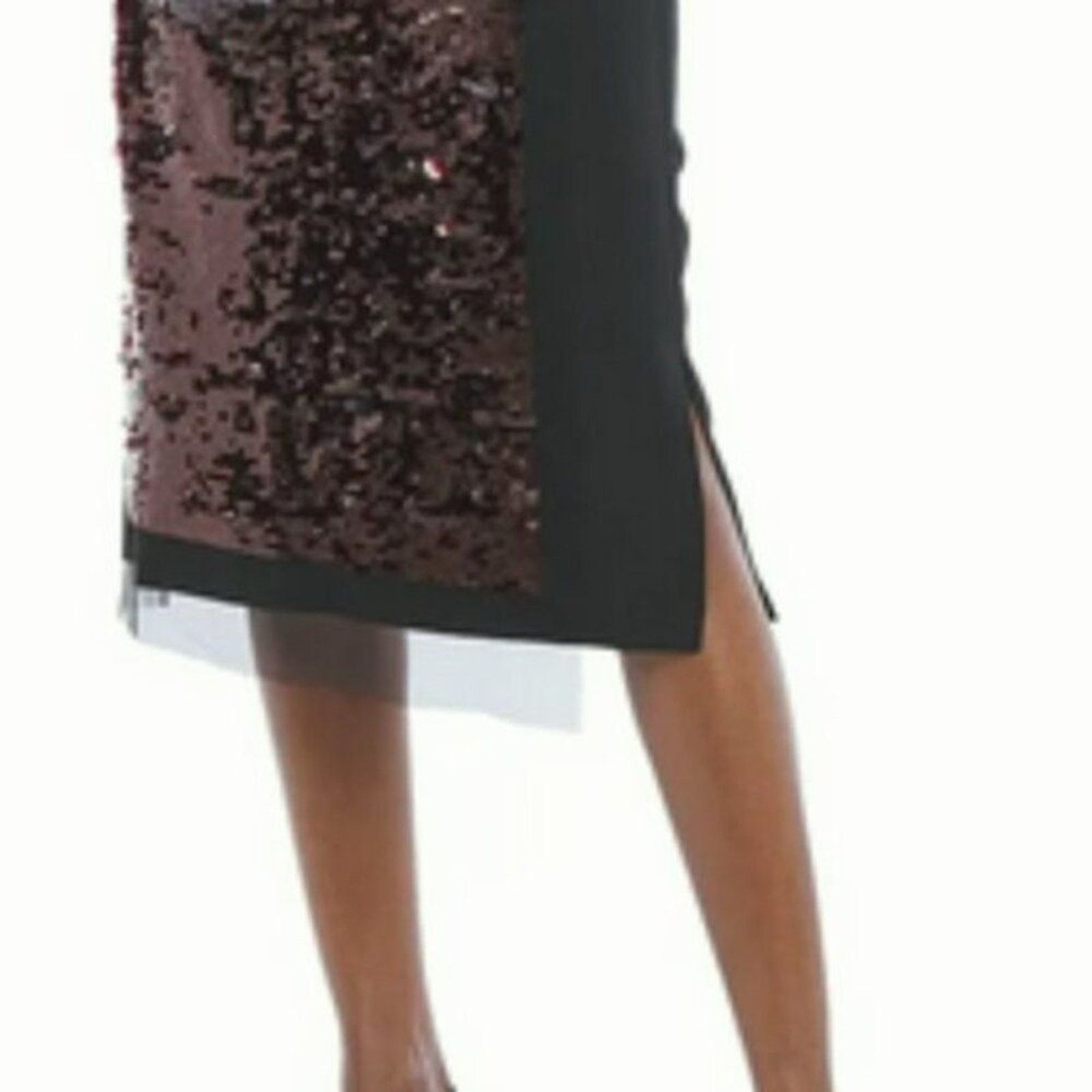 McQ Alexander McQueen Mcq Alexander McQueen Wrap effect sequined tulle Burgundy Size 26" / US 2 / IT 38 - 3 Thumbnail