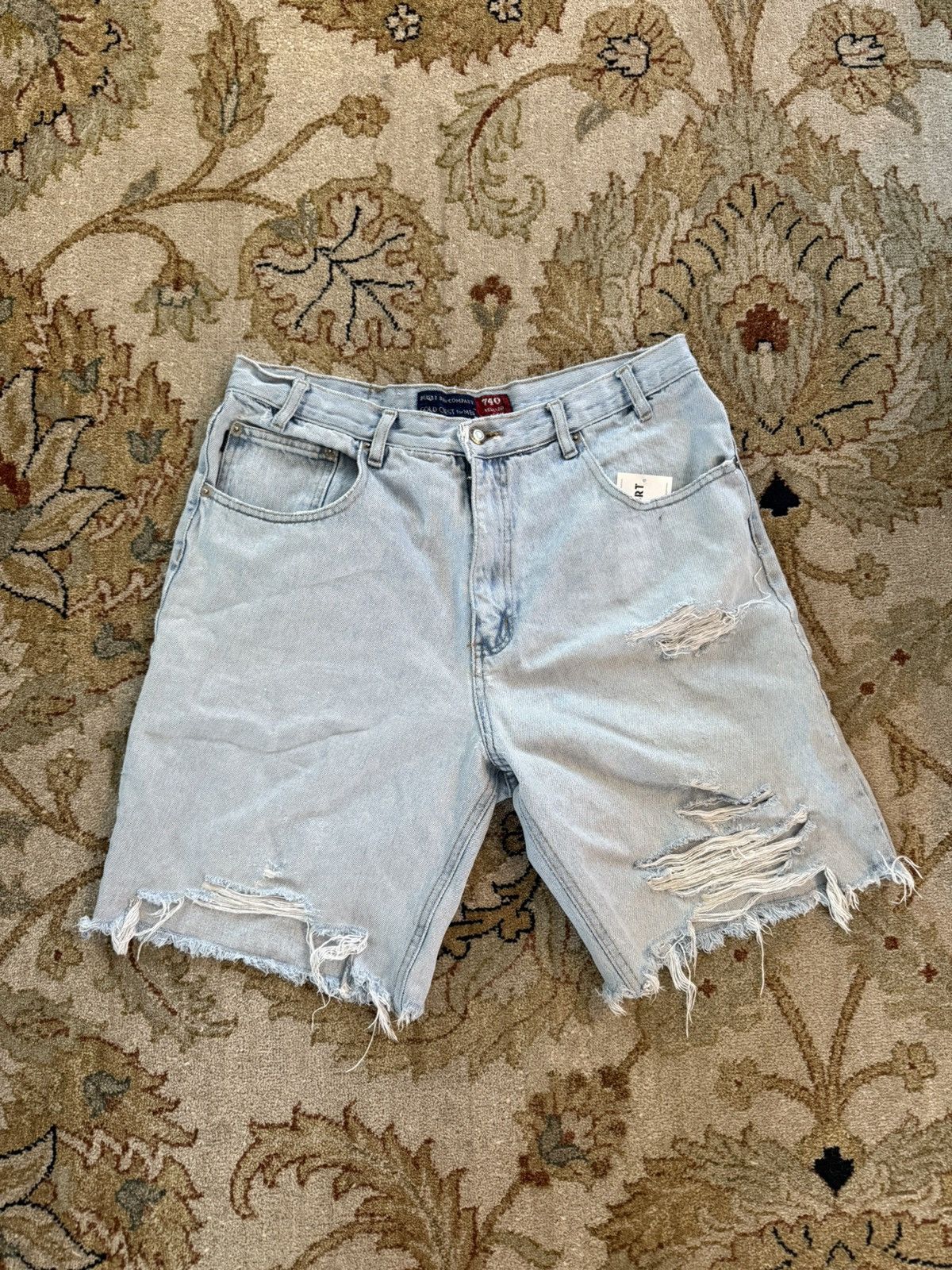 Vintage Vintage Distressed Cutoff Jean Short Size US 34 / EU 50 - 1 Thumbnail