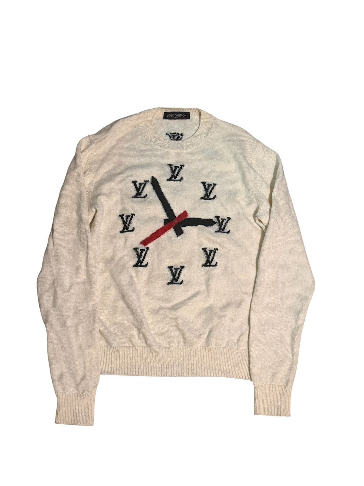 Louis Vuitton Louis Vuitton Wool Intarsia Clock Sweater Size US M / EU 48-50 / 2 - 1 Thumbnail
