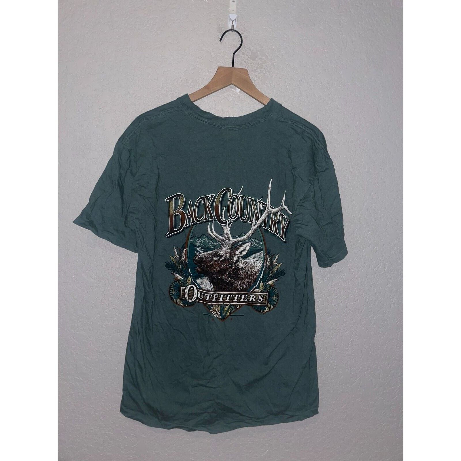 Vintage Vintage Montana Back Country Outfitters Shirt Elk Tee 90s L Size US L / EU 52-54 / 3 - 1 Thumbnail