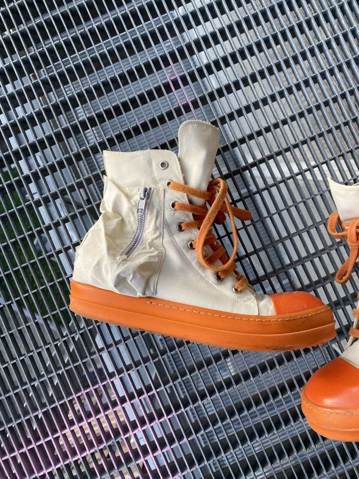 Rick Owens Drkshdw Rick Owens Drkshdw Pocket High Ramones Sneakers Size US 8 / EU 41 - 3 Thumbnail