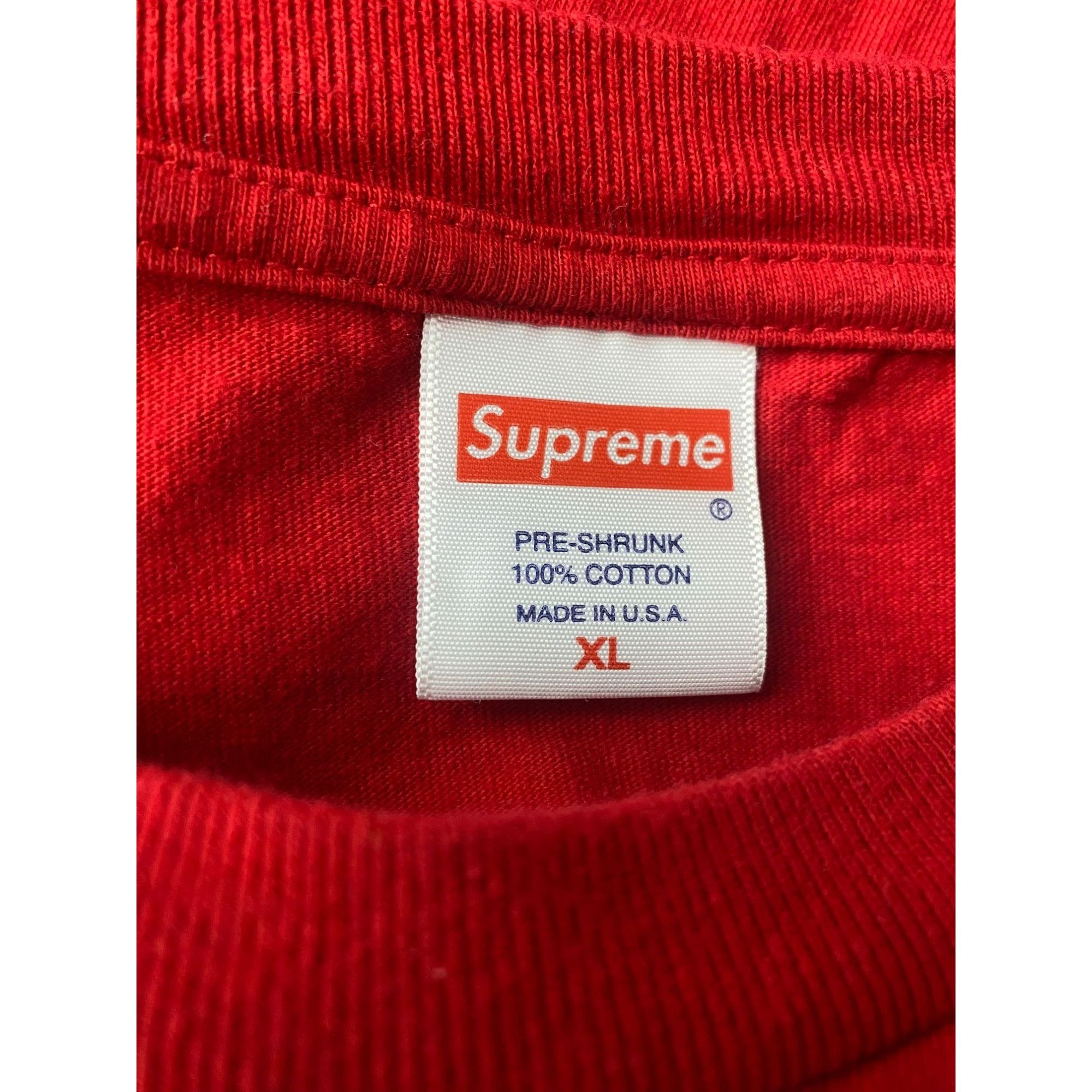 Supreme SUPREME BLING TEE RED SZ XL OPENED Size US XL / EU 56 / 4 - 2 Thumbnail