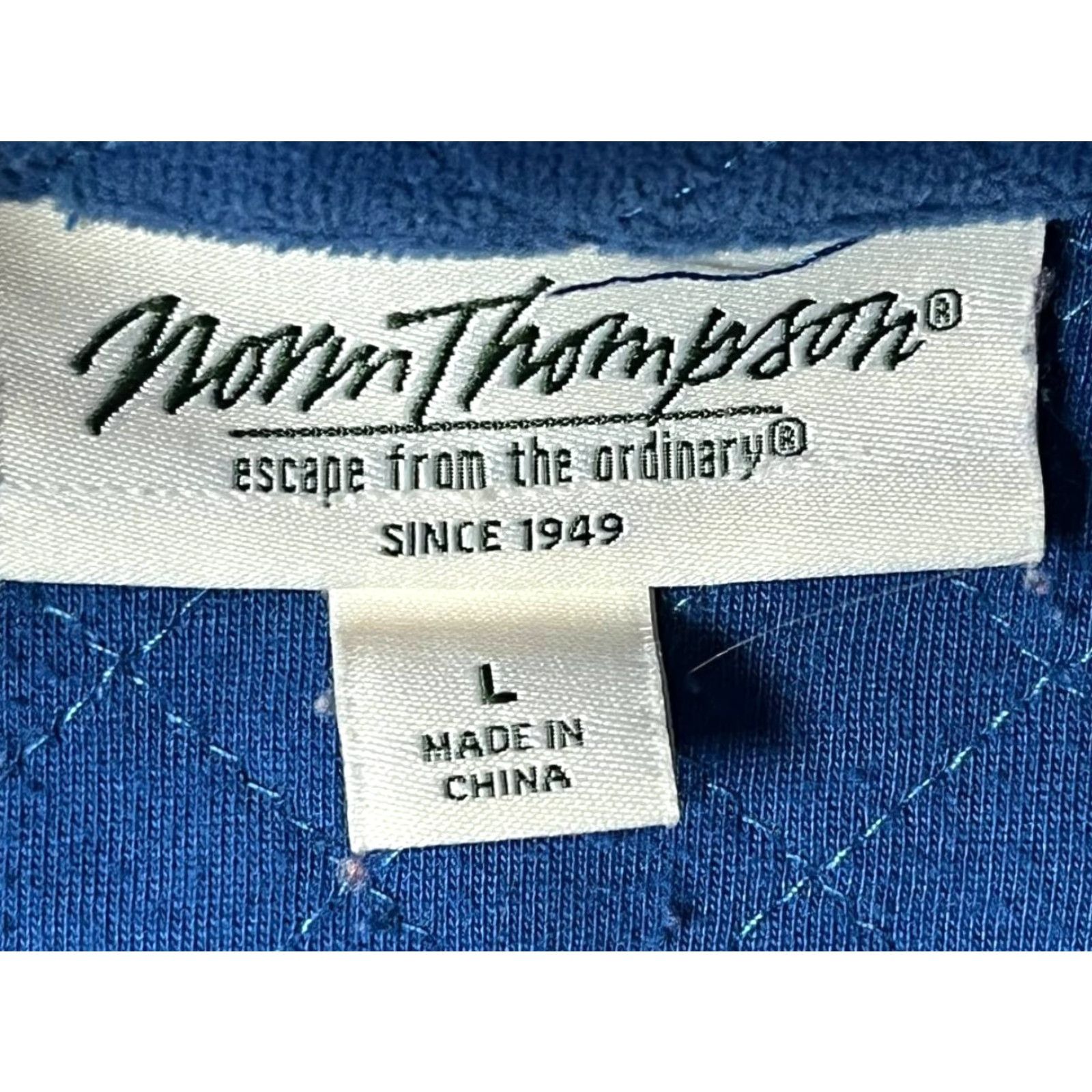Jim Thompson Norm Thompson Vest Womens Large Blue Quilted Full Zip Pockets Outdoor Size L / US 10 / IT 46 - 5 Thumbnail